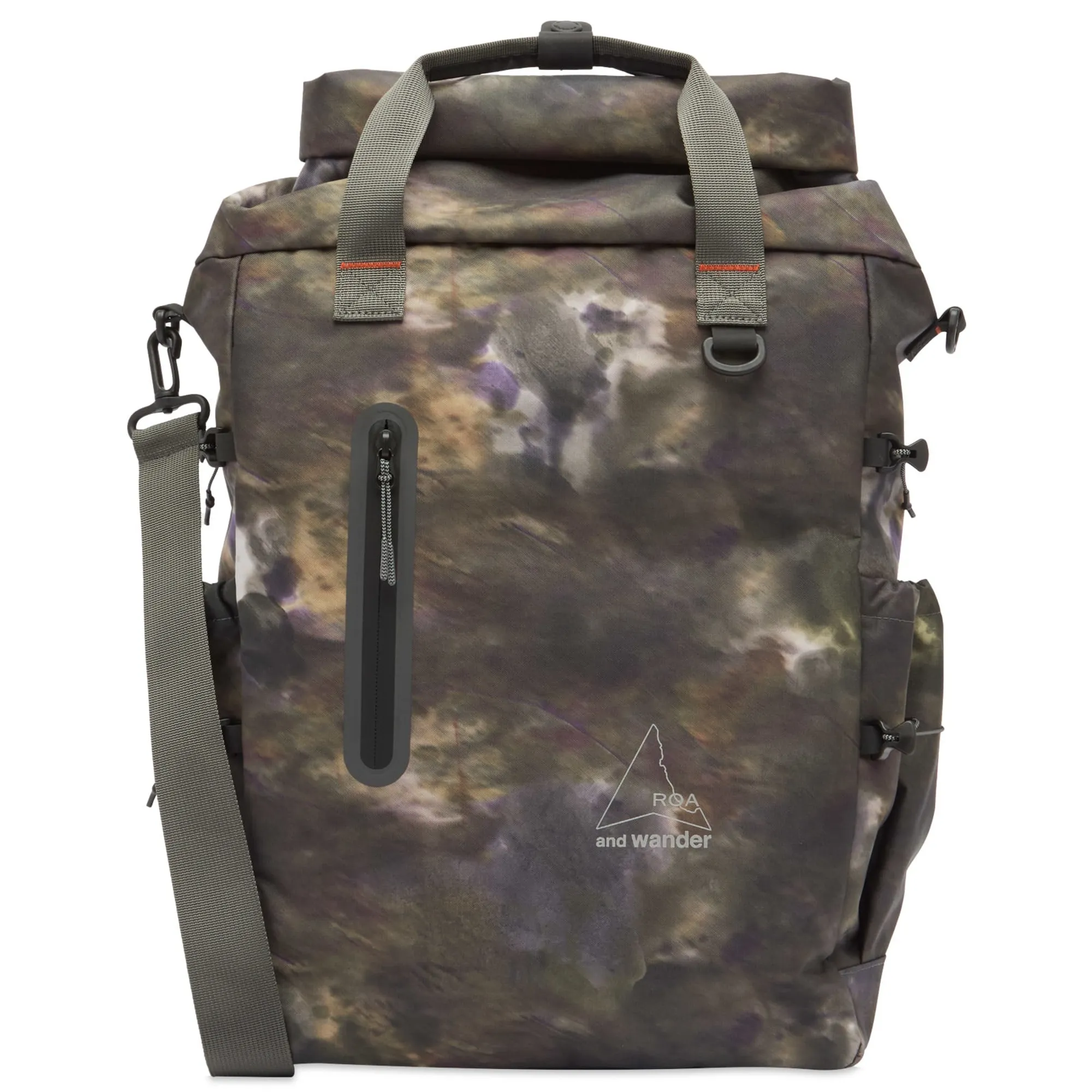 and wander Men's x ROA Camouflage 2-Way Tote Bag