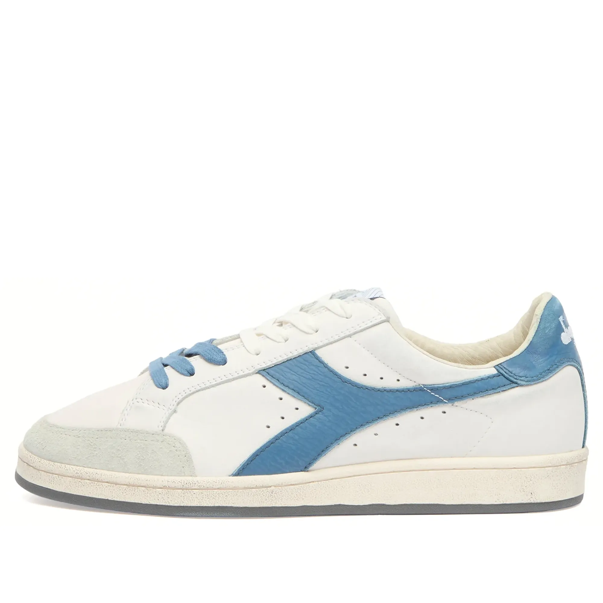 Diadora Men's Prestige  Sneaker White/Blue Shadow