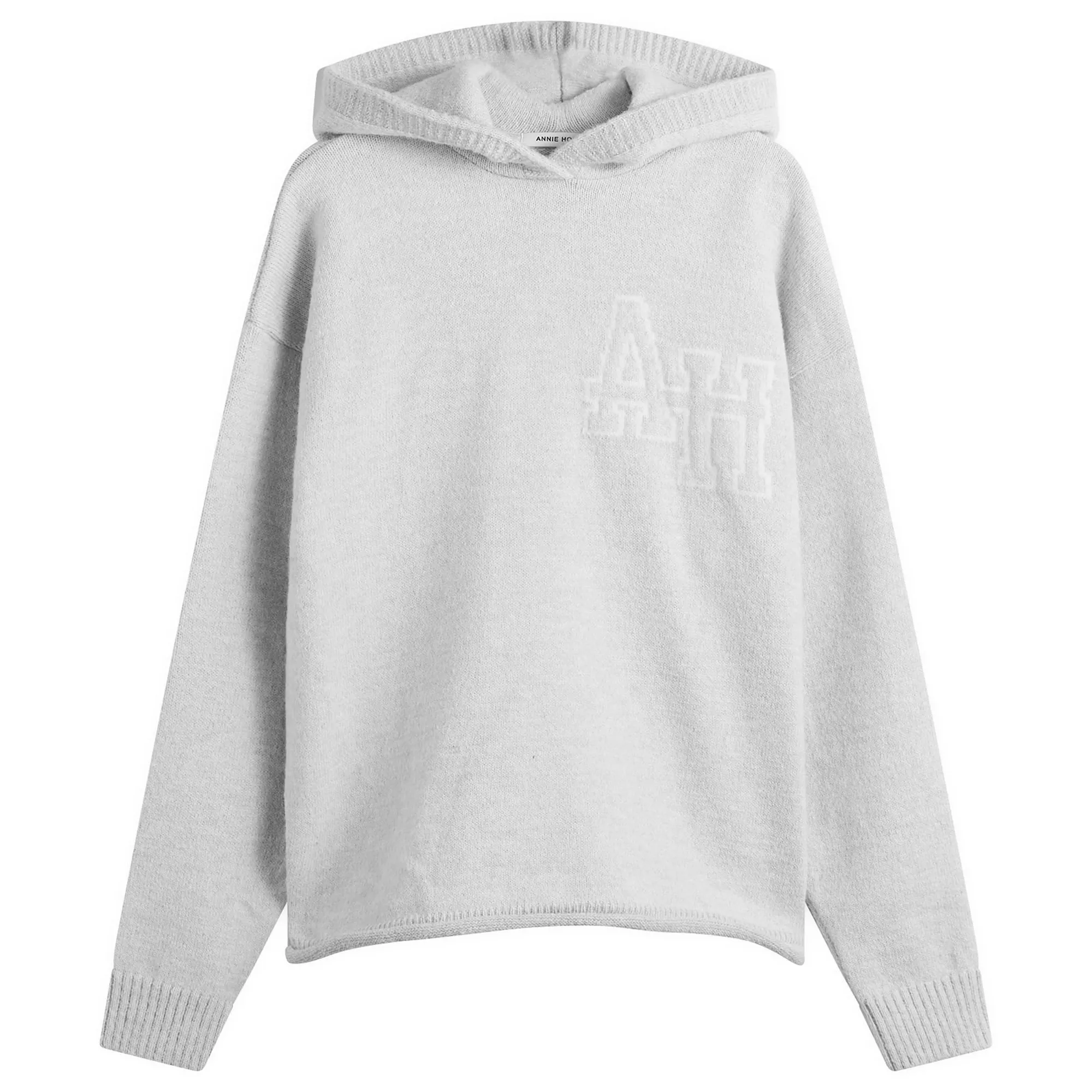 ANNIE HOOD Men's Knit Hoodie Grey
