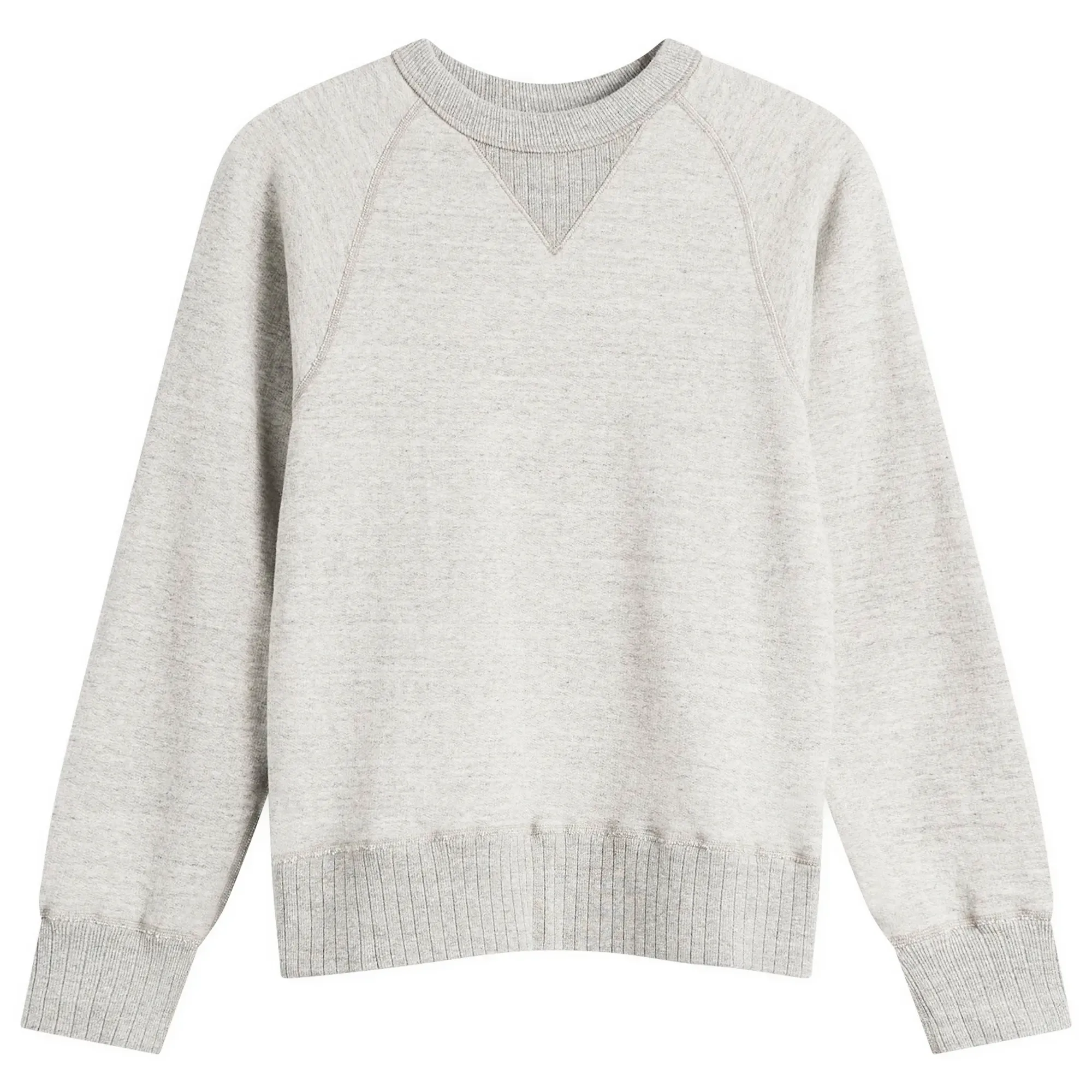 Beams Boy Women's Rib Crewneck sweatshirt T.Grey