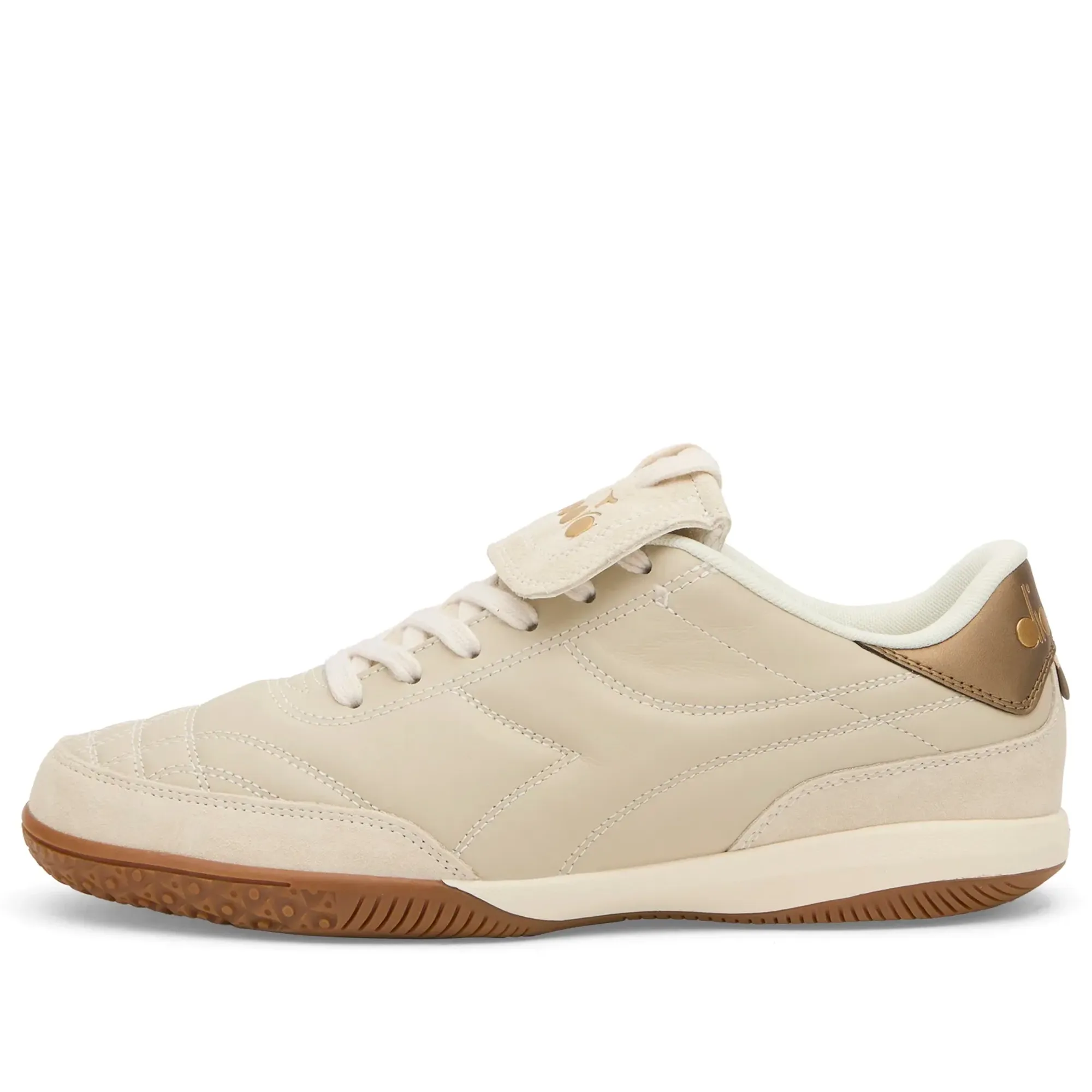 Diadora Men's Gold Indoor Metallic Sneaker Tofu