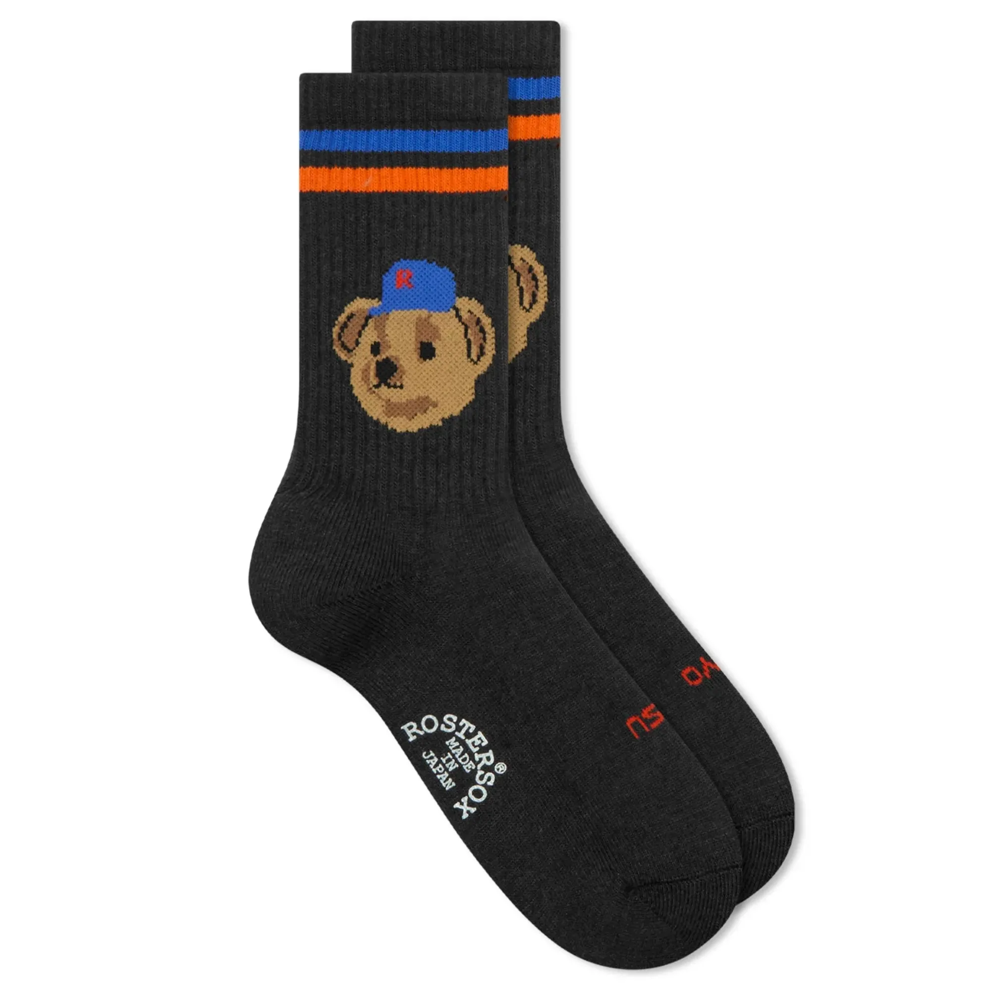 Rostersox Team Bear Socks Black