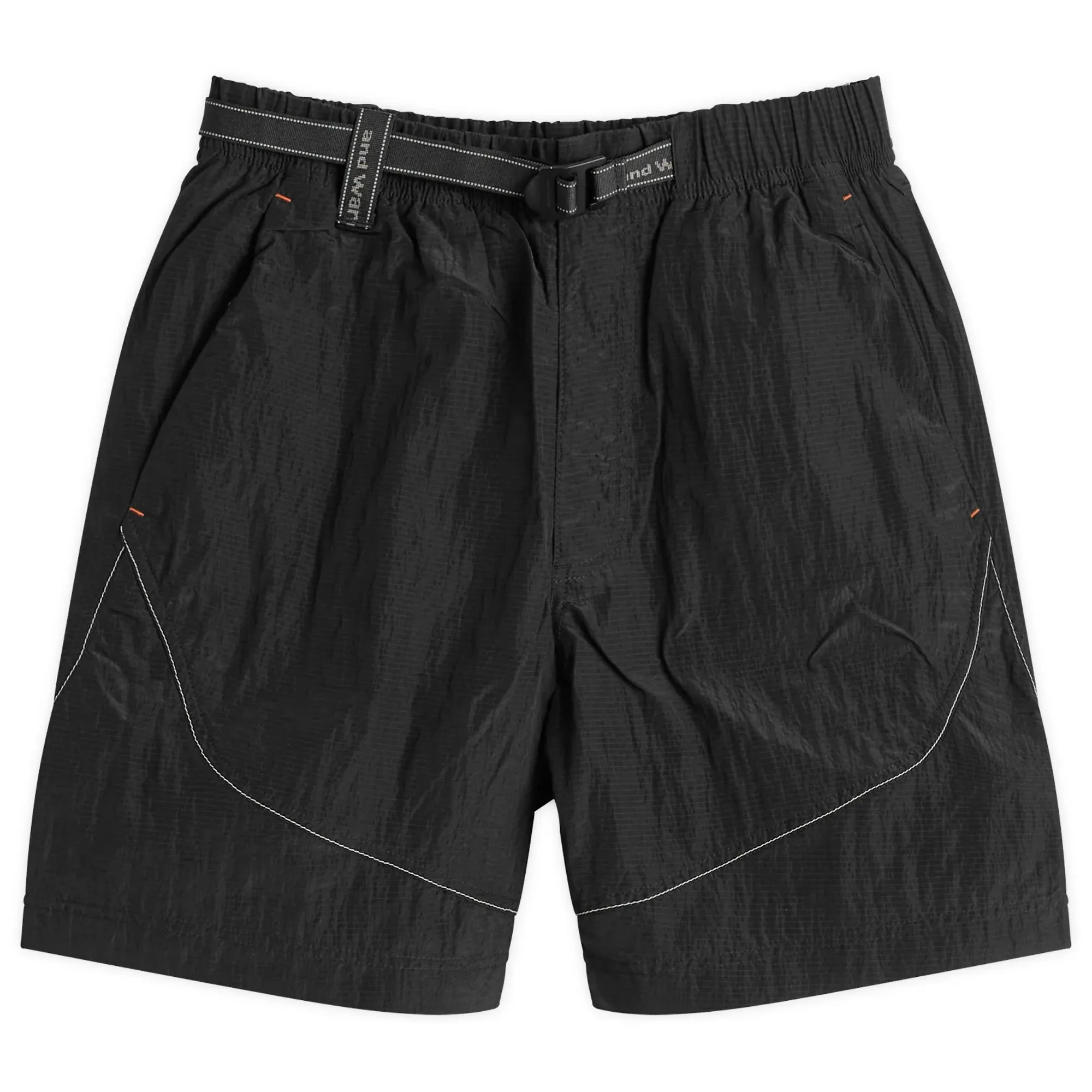 and wander Men's x ROA Ripstop Wind Shorts Black