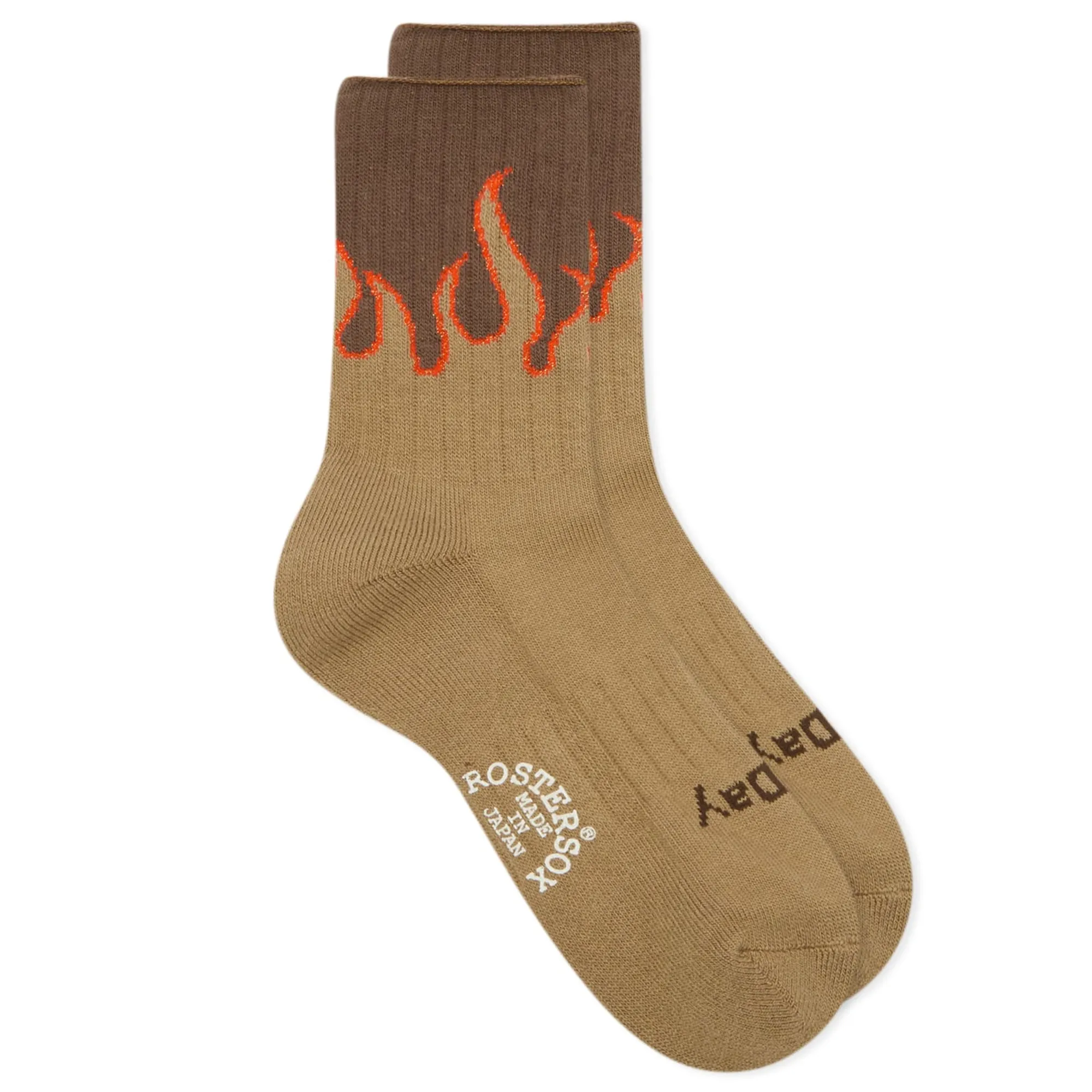 Rostersox Fire Socks Brown