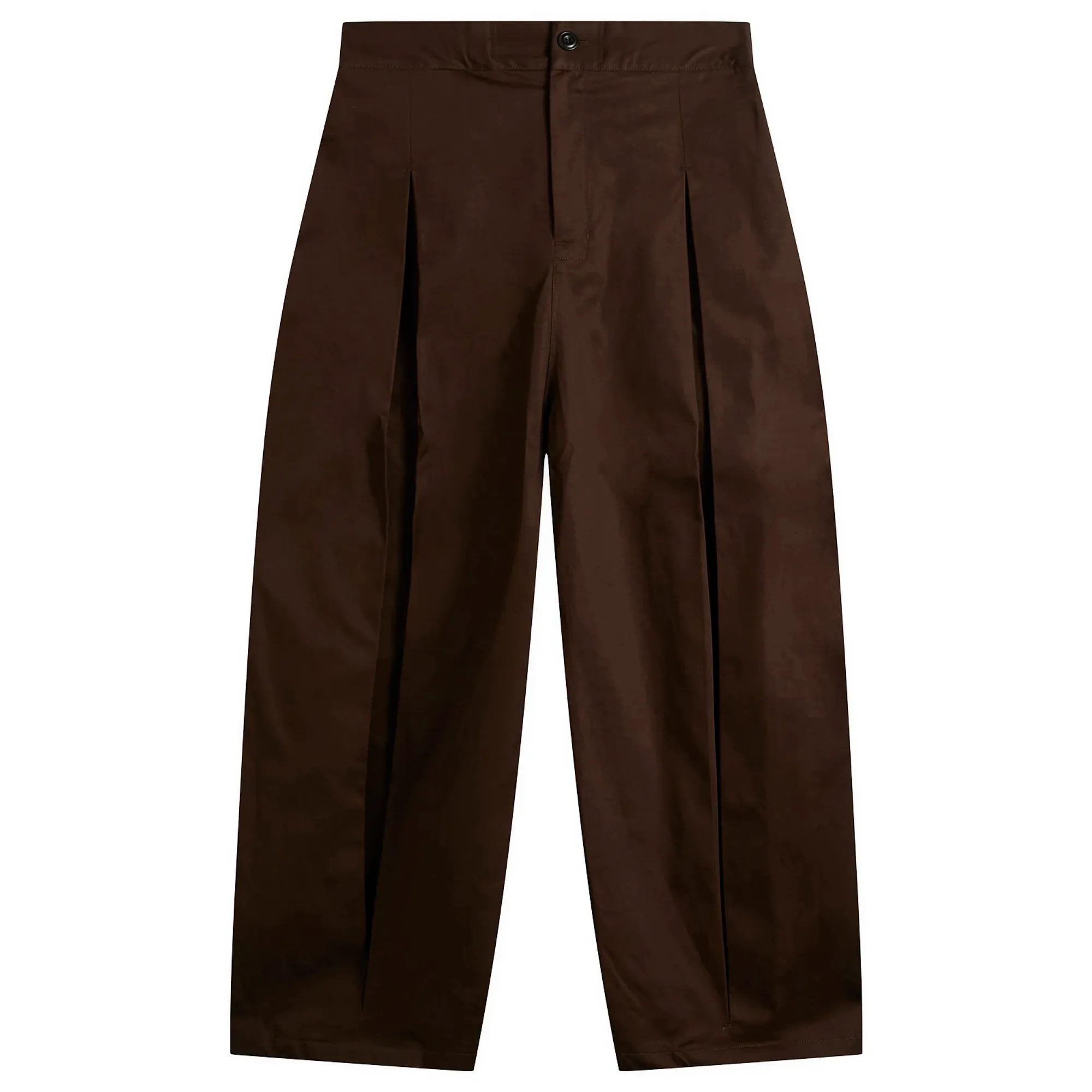 Sage Nation Men's Box Pleat Trouser Brown