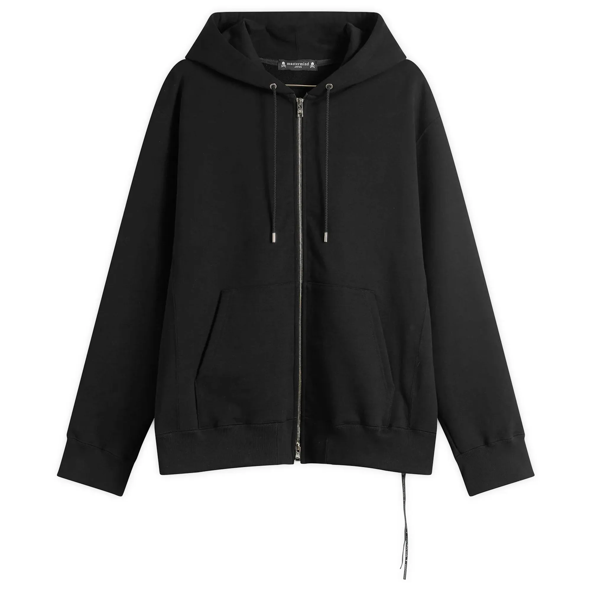 MASTERMIND WORLD Men's OG Embroidery-Ish Zip-Up Hoodie Black