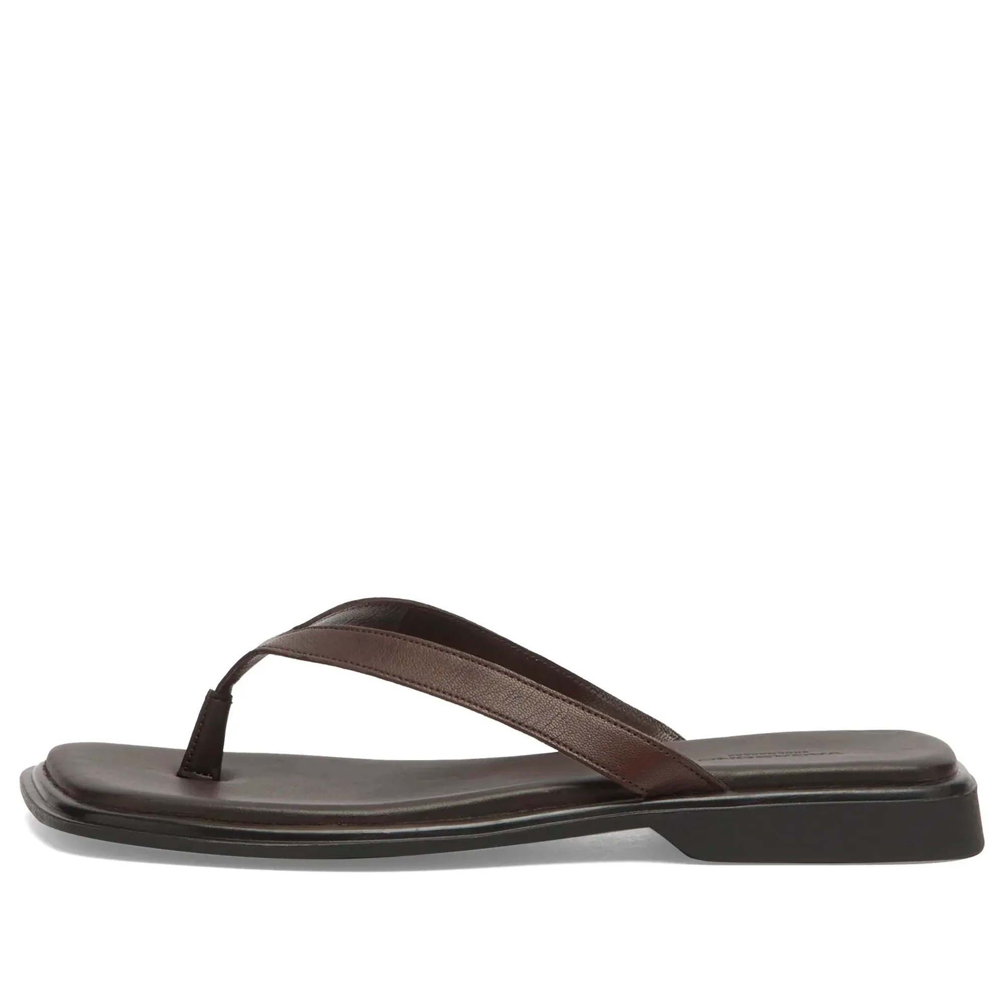 Vagabond Shoemakers Women's Izzy Leather Flip Flops Chocolate