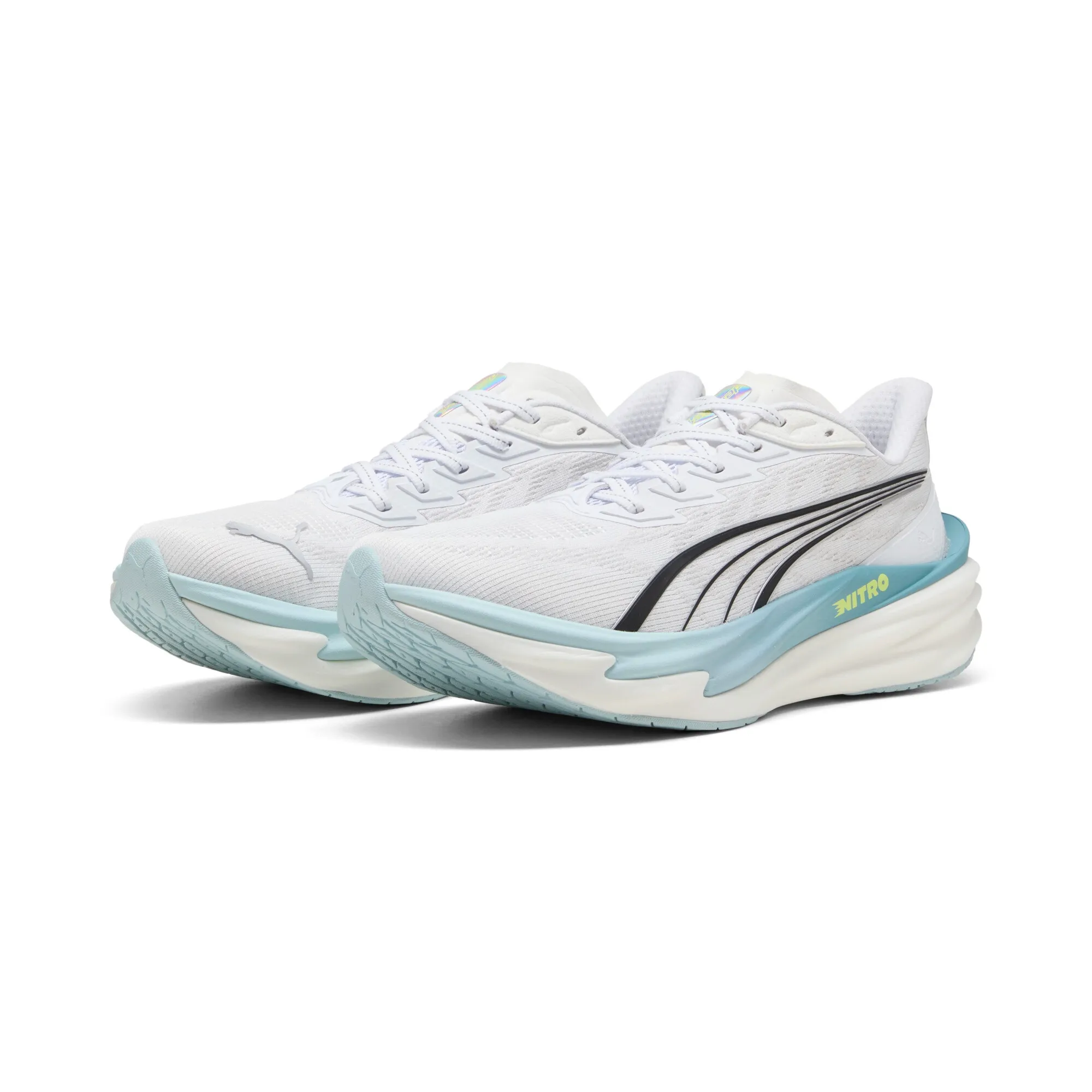 PUMA Deviate NITRO 4 Running Shoes Men in White | Size 10