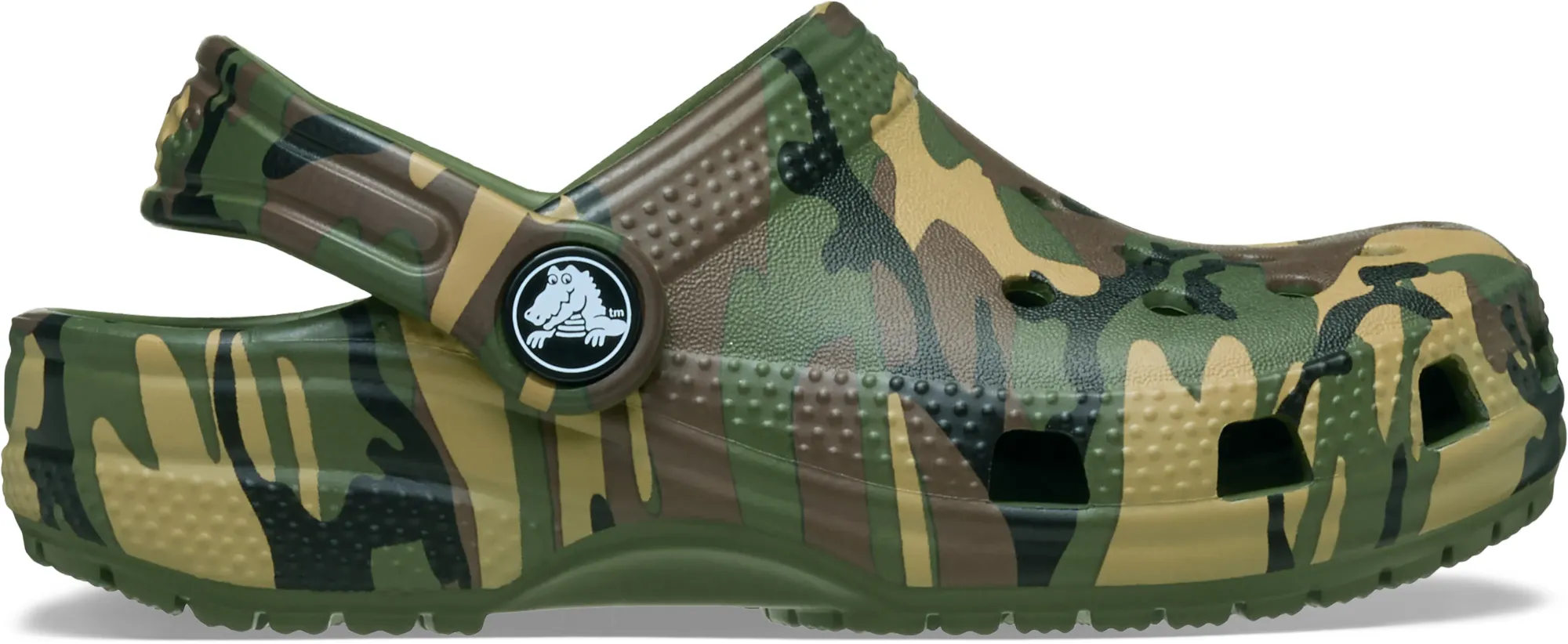 Crocs | Kids | Toddler Classic Camouflage | Clogs | Army Green / Multi | C4