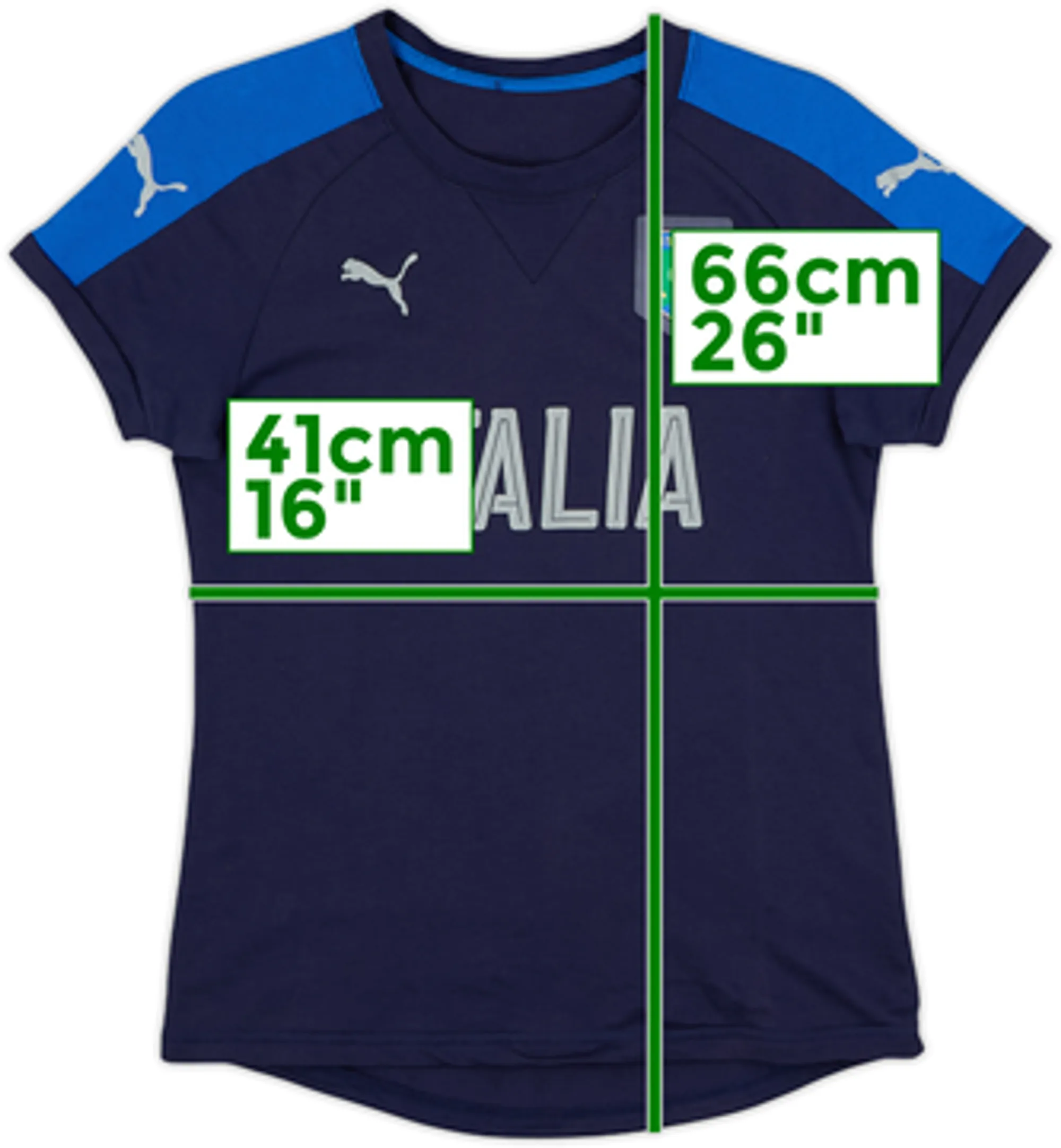 2018-19 Italy Puma Cotton Tee - 8/10 - (Women's S)