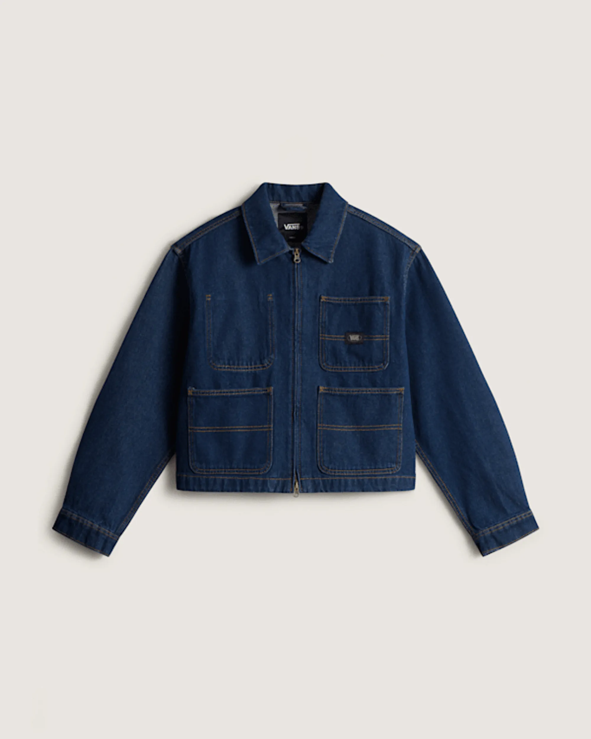 Vans - Emily Boxy Workwear Jacket Dark Rinse, Woman, Blue