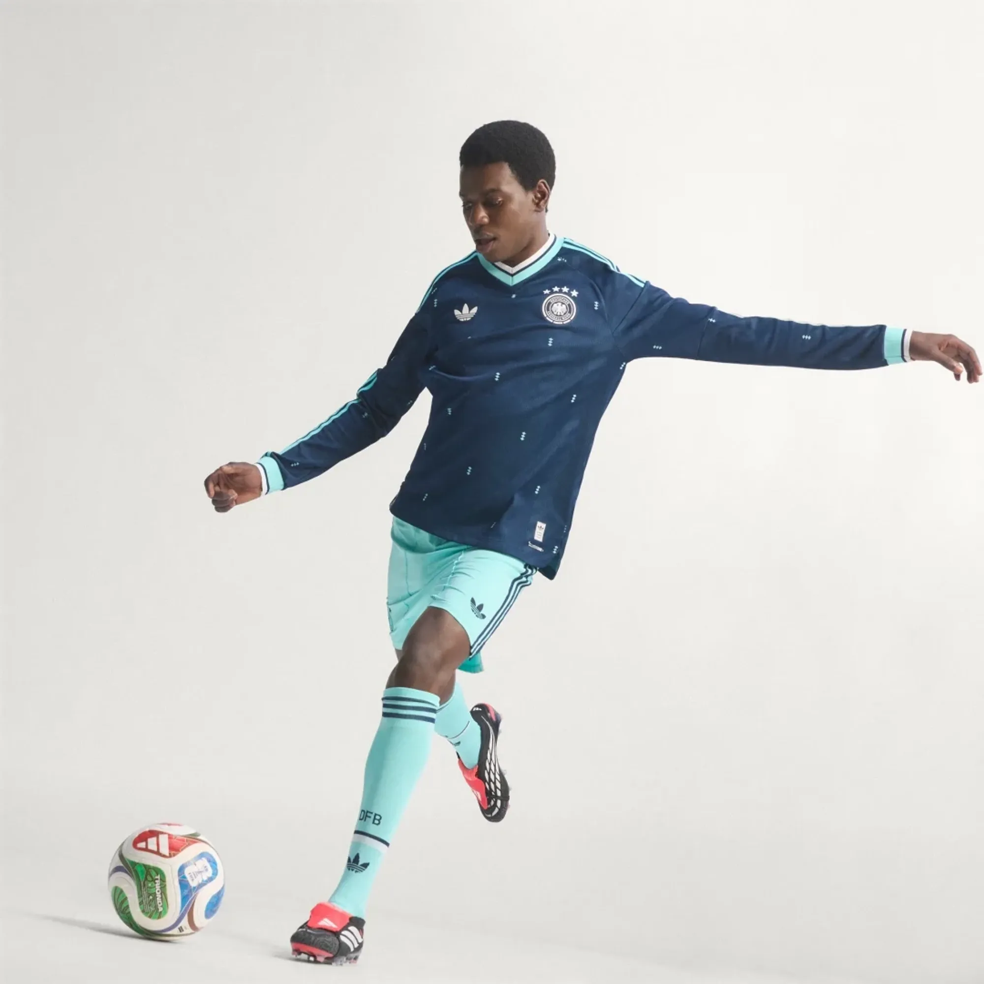 adidas Germany 26 Away Authentic Long Sleeve Jersey