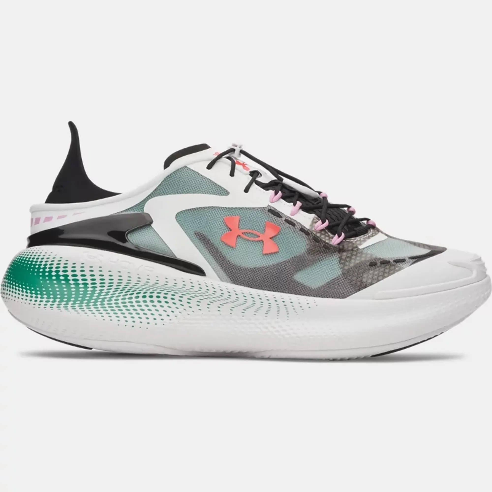 Under Armour  Echo SlipSpeed™ Unisex Shoes White / Valiant Green / Black 3.5