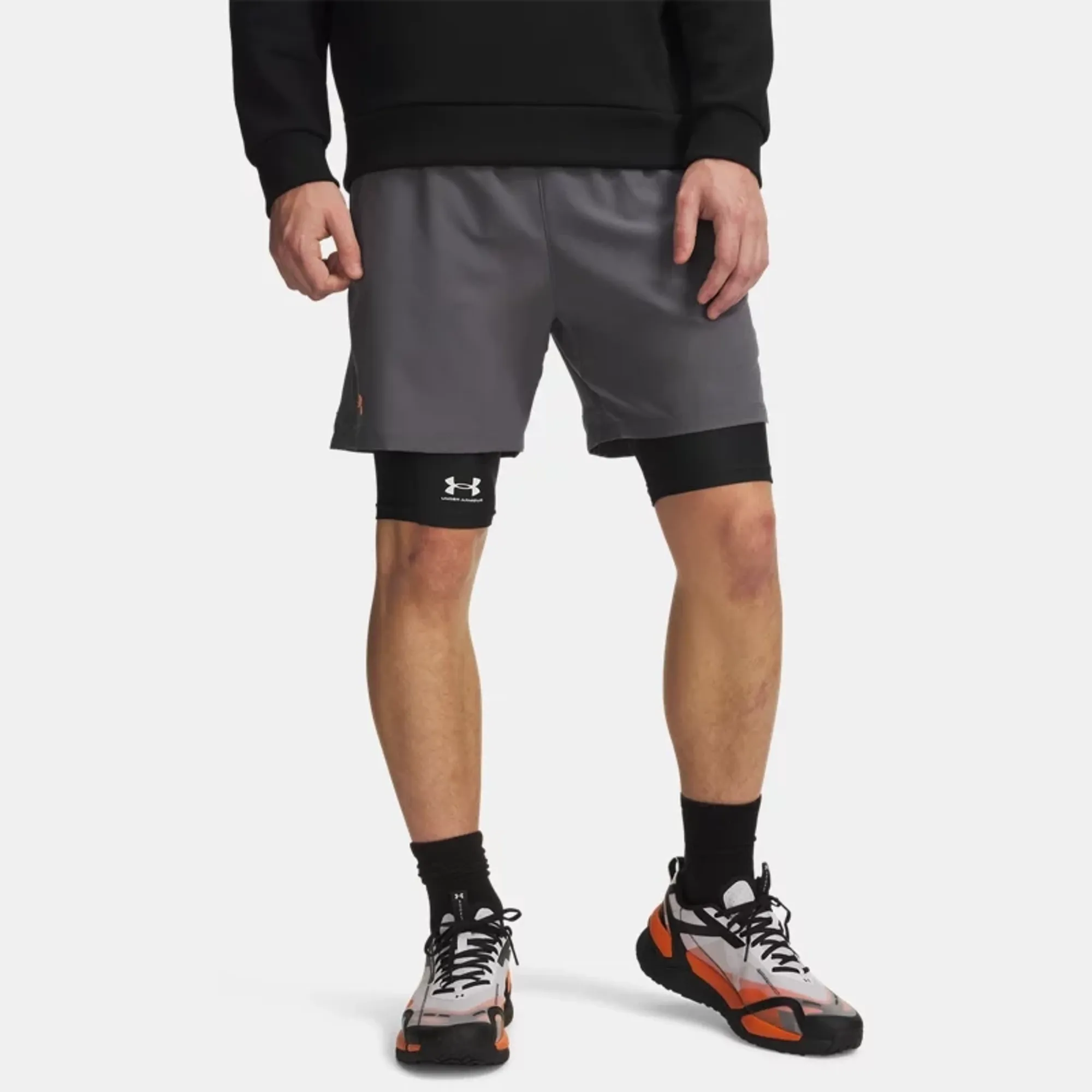 Under Armour  Vanish Woven Men's 6" Shorts Castlerock / Orange Bloc L