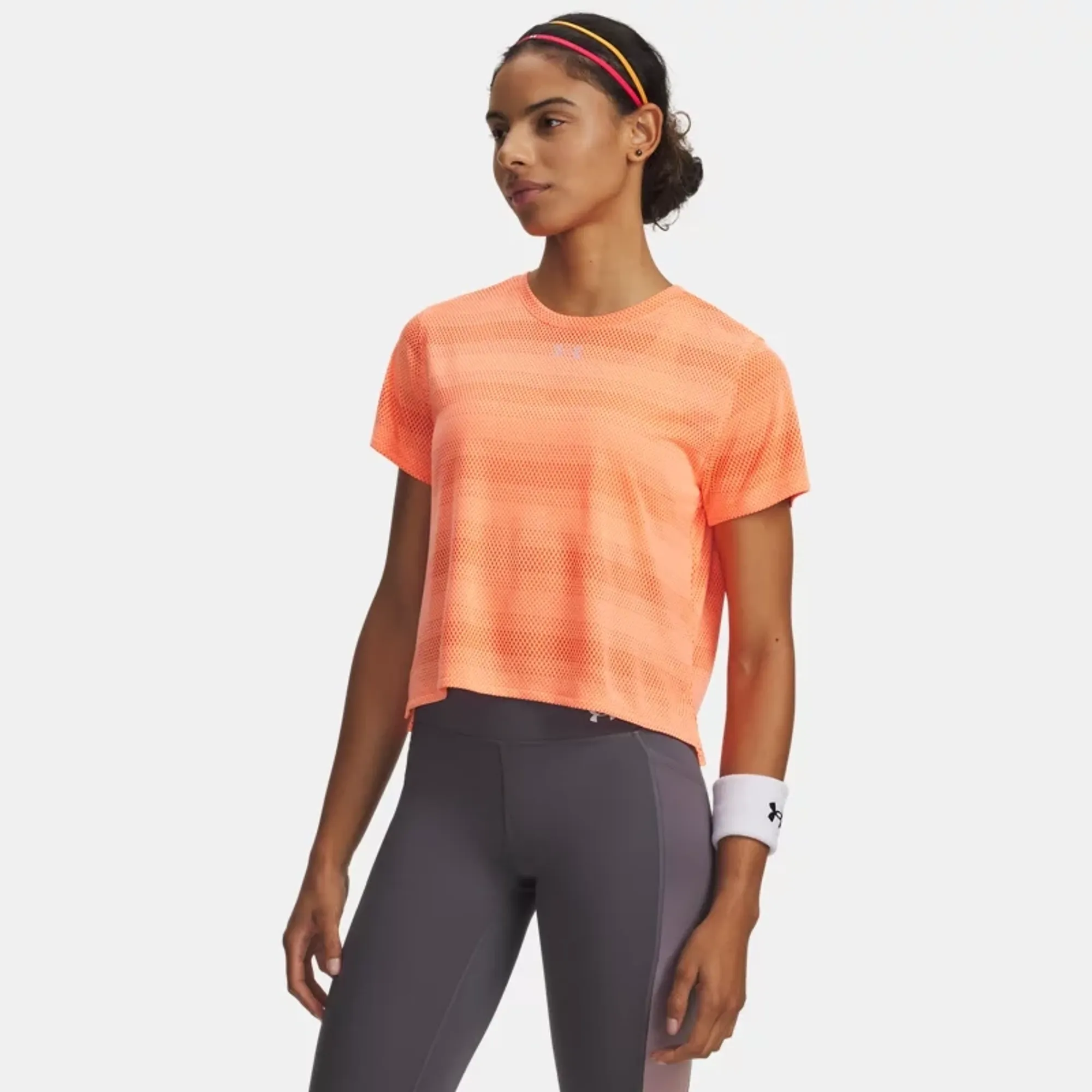 Under Armour  Velociti Women's Short Sleeve Electric Tangerine / Reflective S