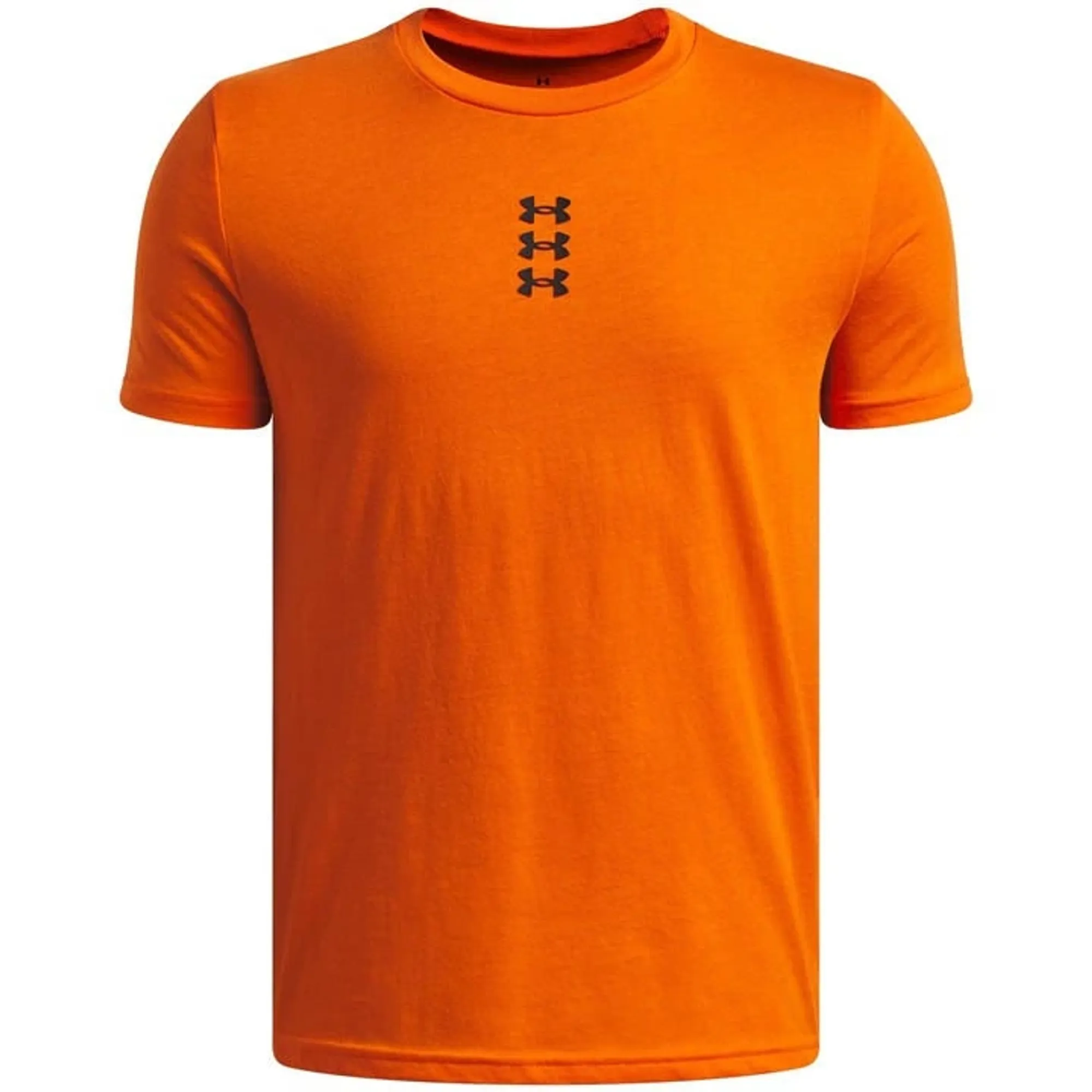 Under Armour  Hoops Triple Logo Boys' Short Sleeve Team Orange / Black YXL (63 - 67 in)