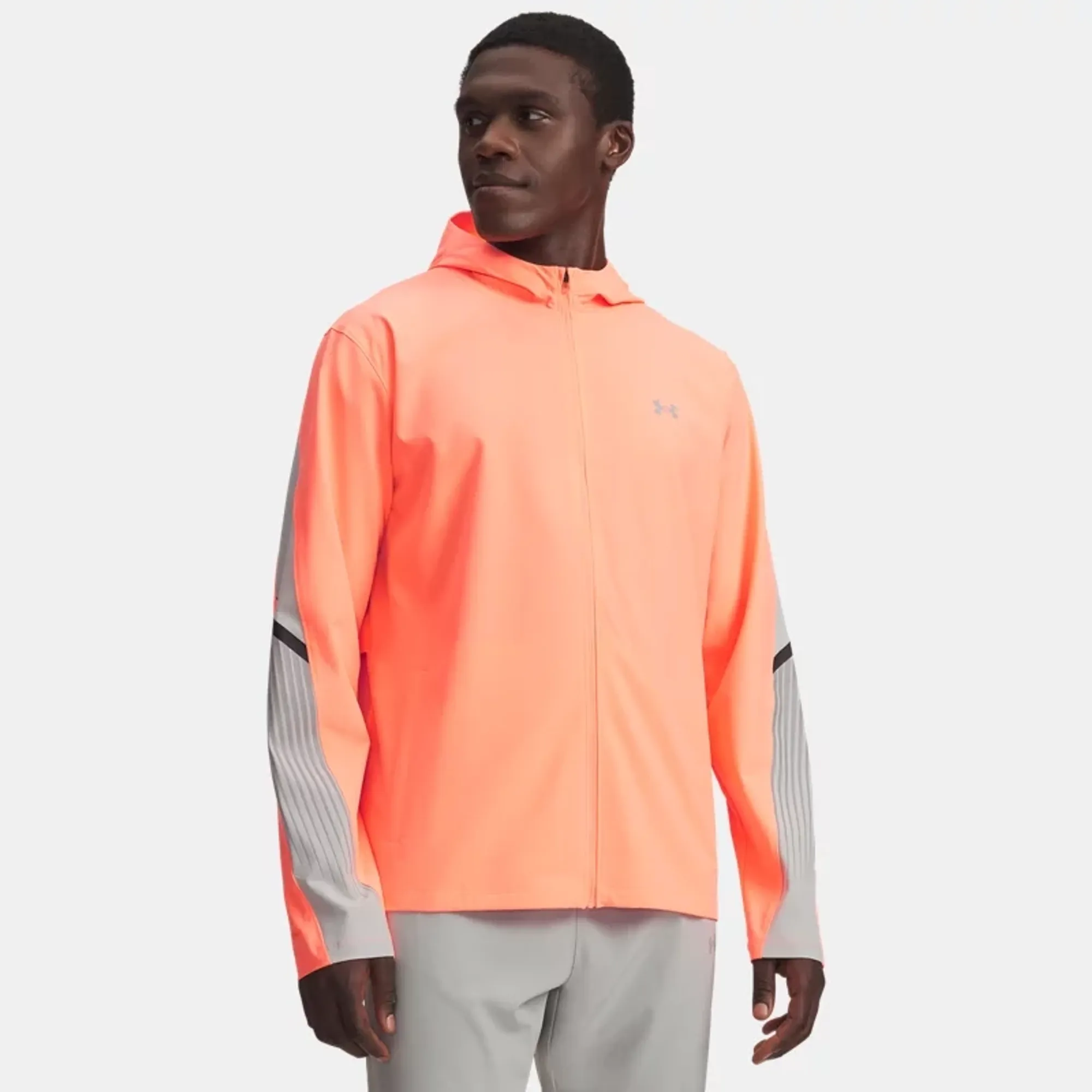 Under Armour  Velociti Storm Men's Hooded Jacket Electric Tangerine / Black / Reflective XL