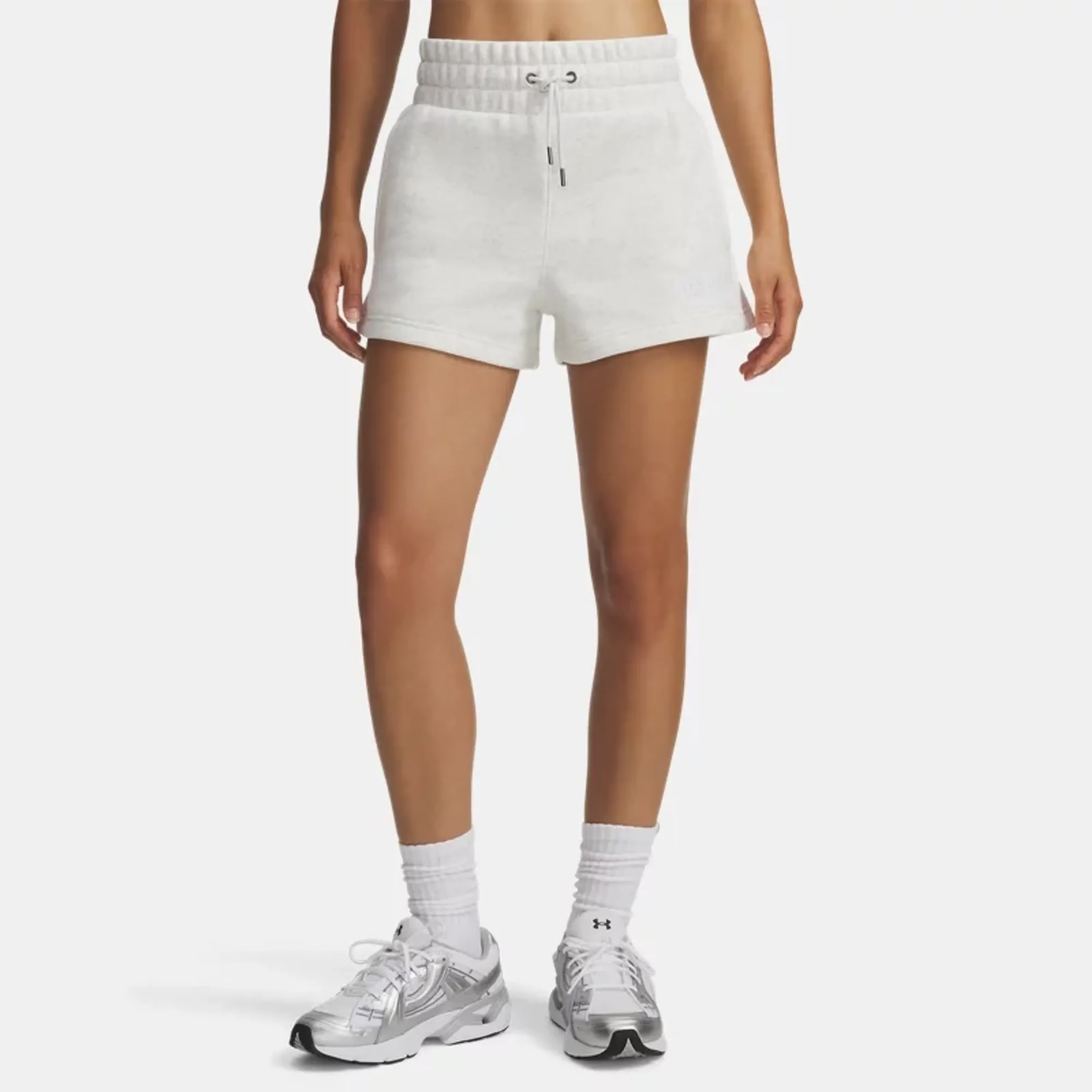 Under Armour  Icon Fleece Women's Shorts Mod Gray Light Heather / White L