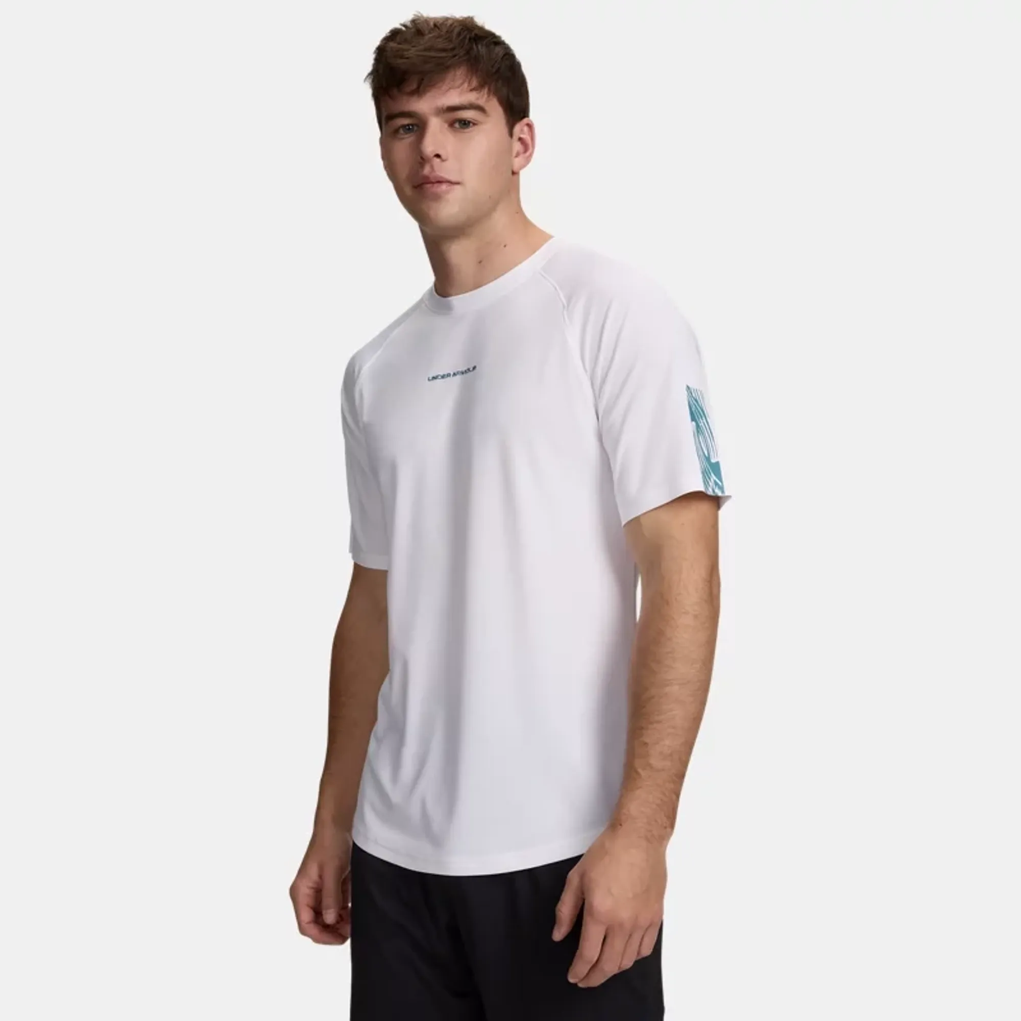 Under Armour  Challenger Elite Men's Short Sleeve White / Boundless Blue L
