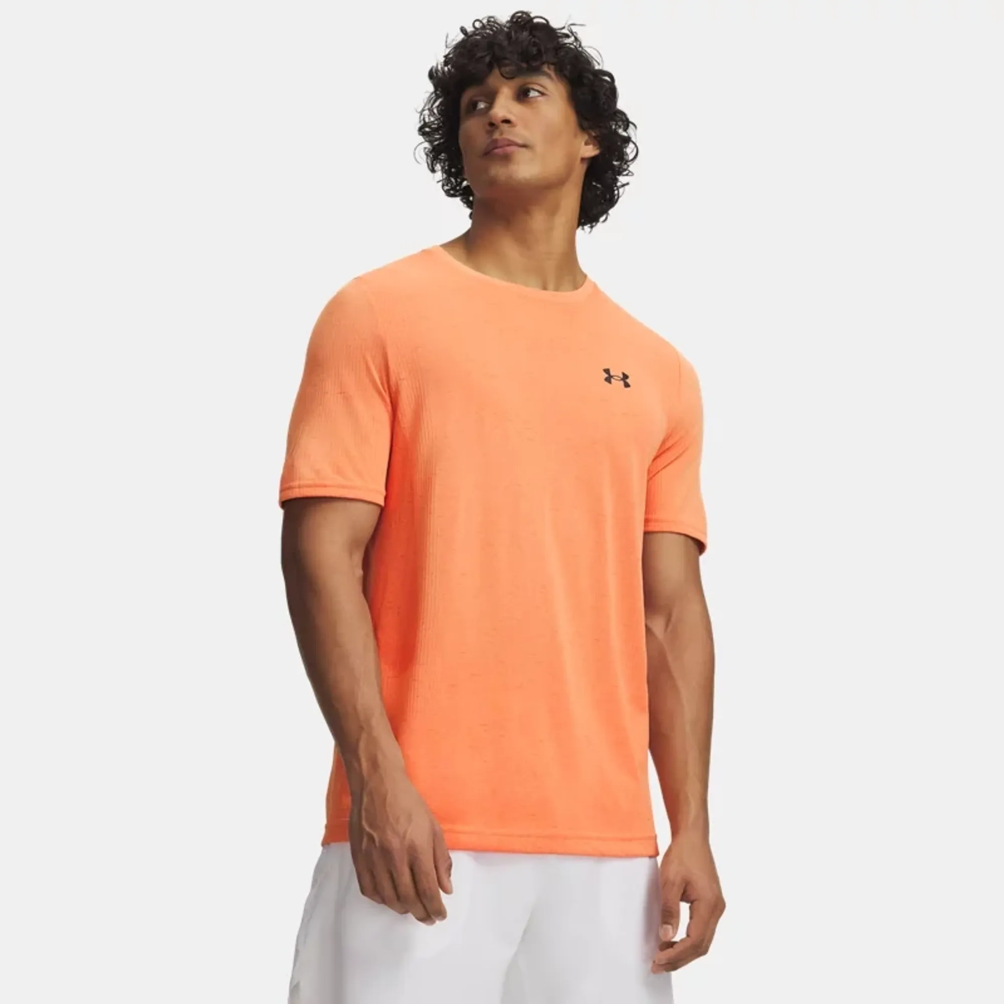 Under Armour  Vanish Seamless Men's Short Sleeve Orange Bloc / Castlerock L