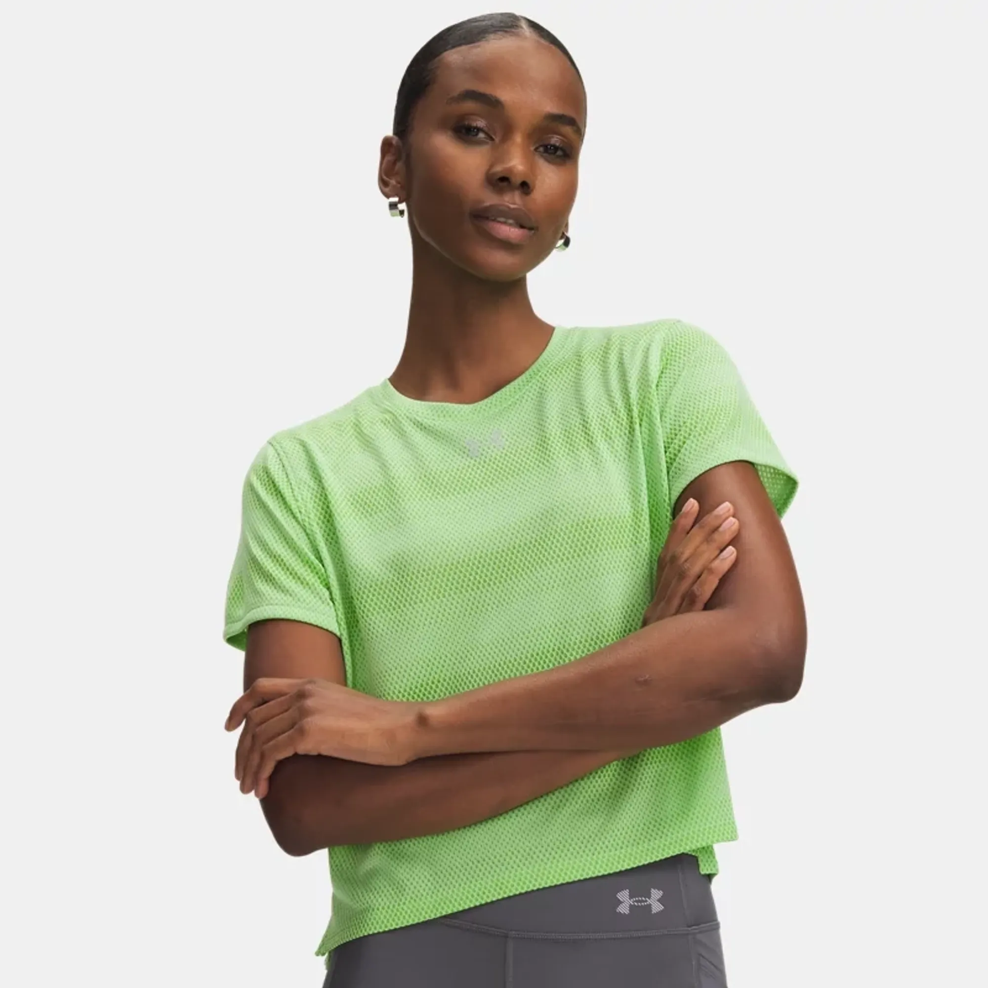 Under Armour  Velociti Women's Short Sleeve Lumos Lime / Reflective L