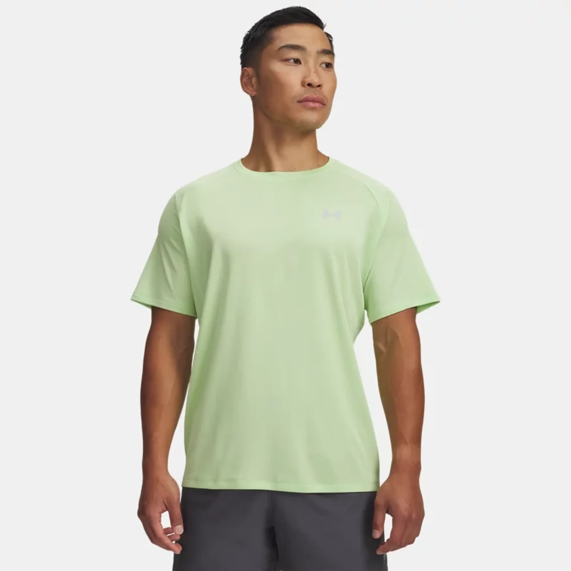 Under Armour  Tech™ Textured Men's Short Sleeve Lumos Lime / Mod Gray L