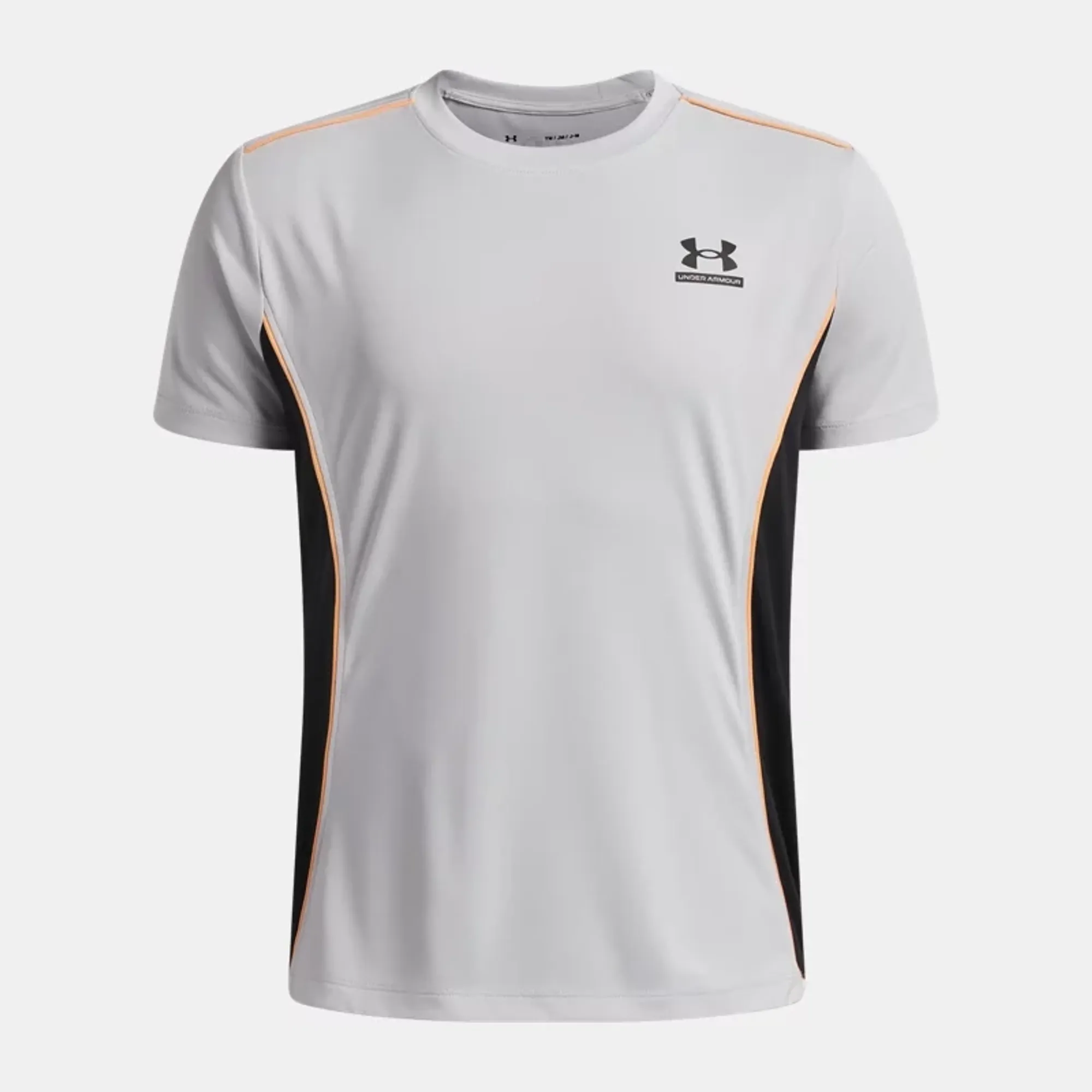 Under Armour Tech™ Sport Boys' Short Sleeve Distant Gray / Orange Bloc / Black YLG (59 - 63 in)