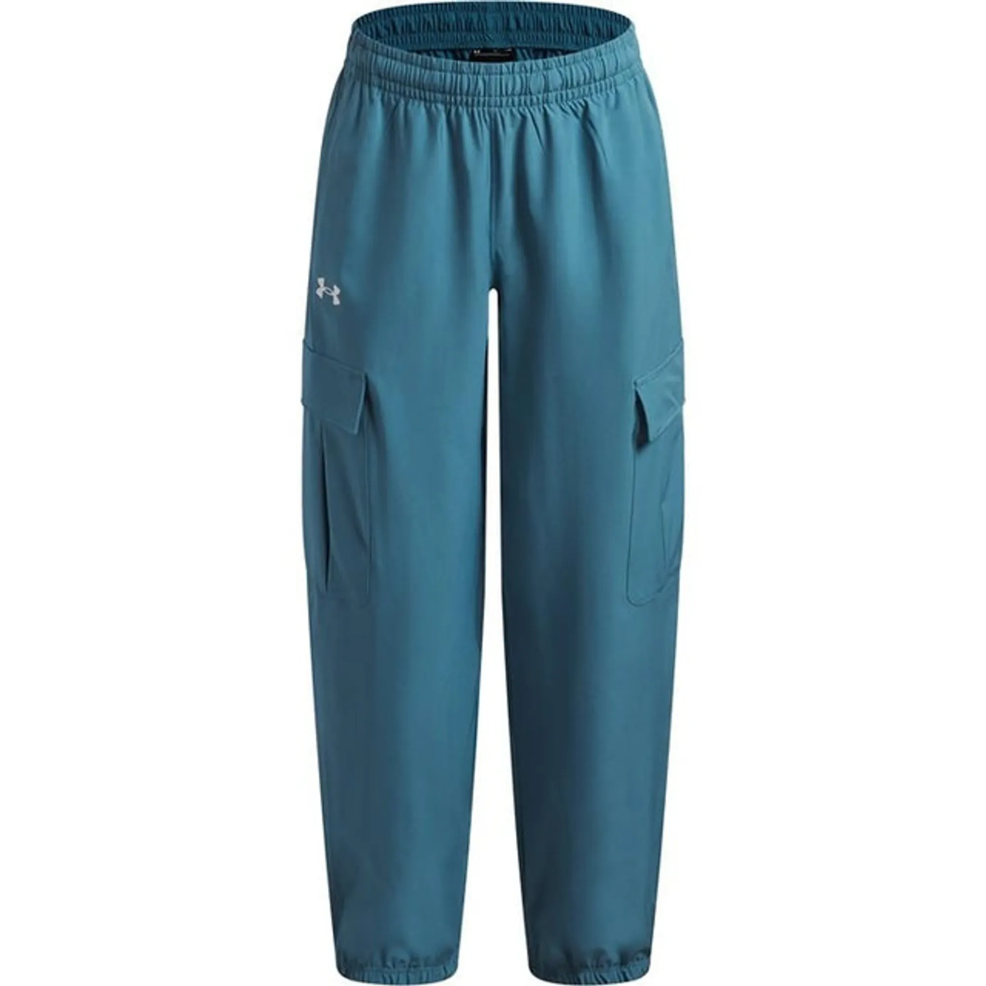 Under Armour Rival Woven Girls' Cargo Pants Boundless Blue / White YLG (59 - 63 in)
