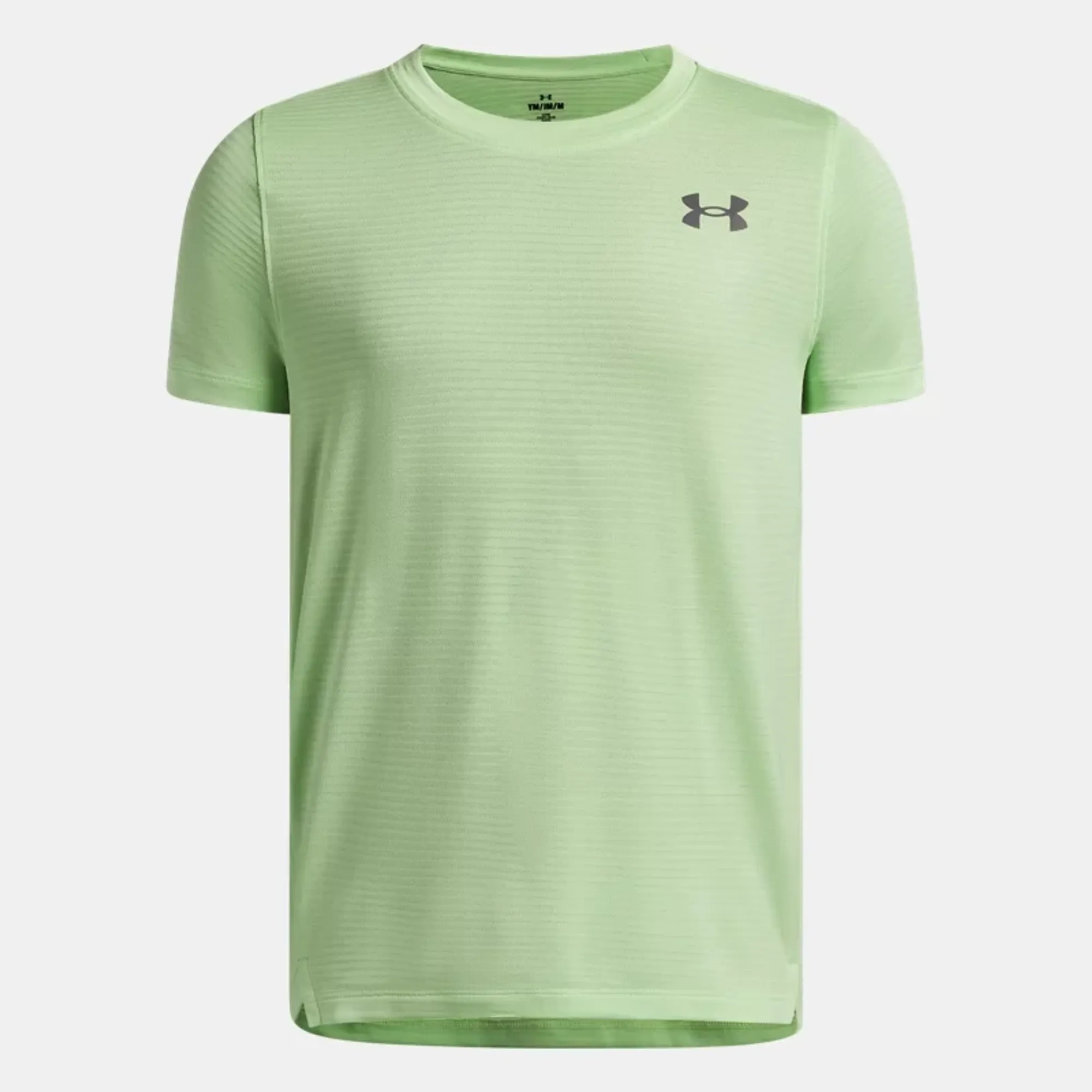 Under Armour Tech™ Vent Jacq Under Armour rd Boys' Short Sleeve Lumos Lime / Castlerock YLG (59 - 63 in)
