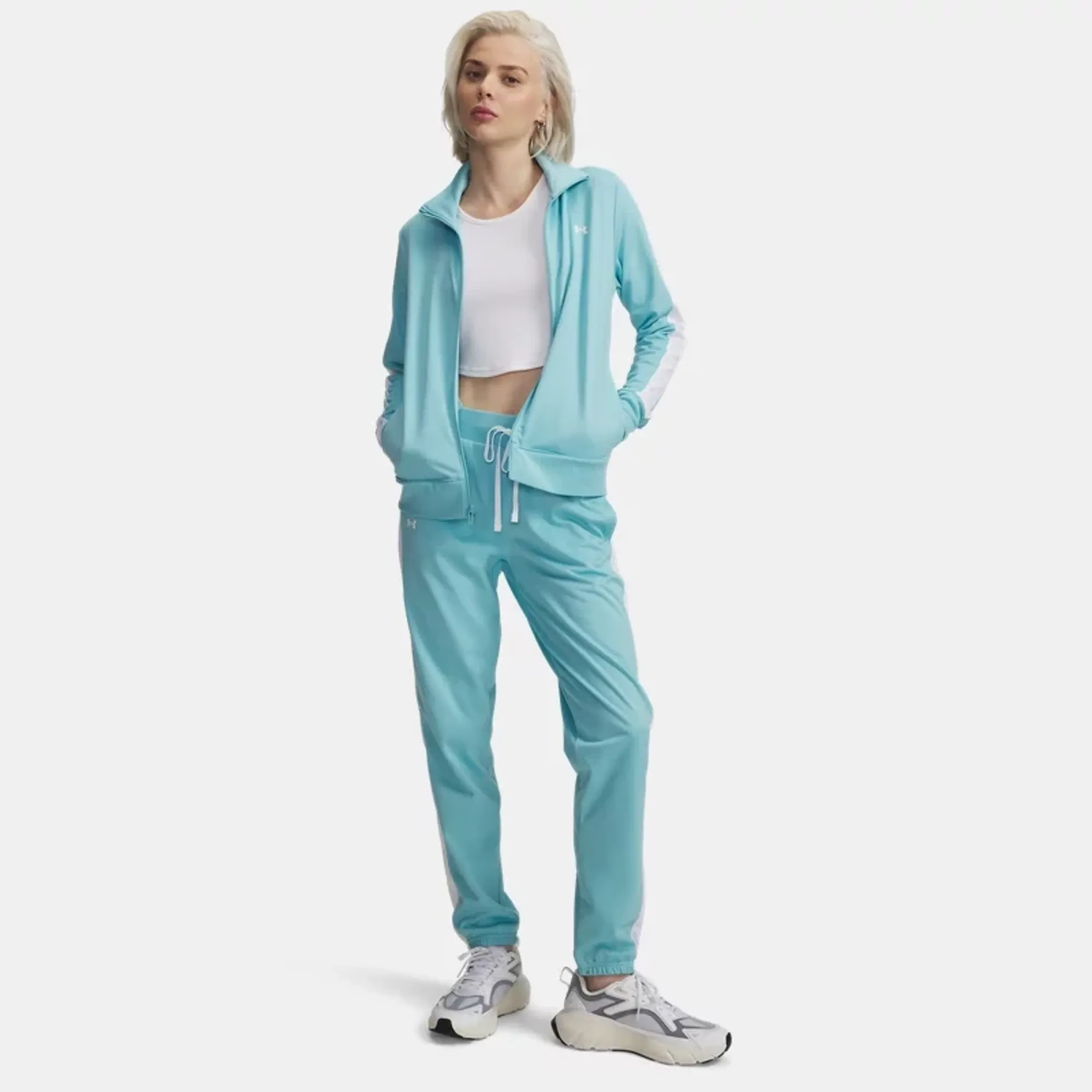 Under Armour  Tricot Women's Tracksuit Blue Haze / White / White L