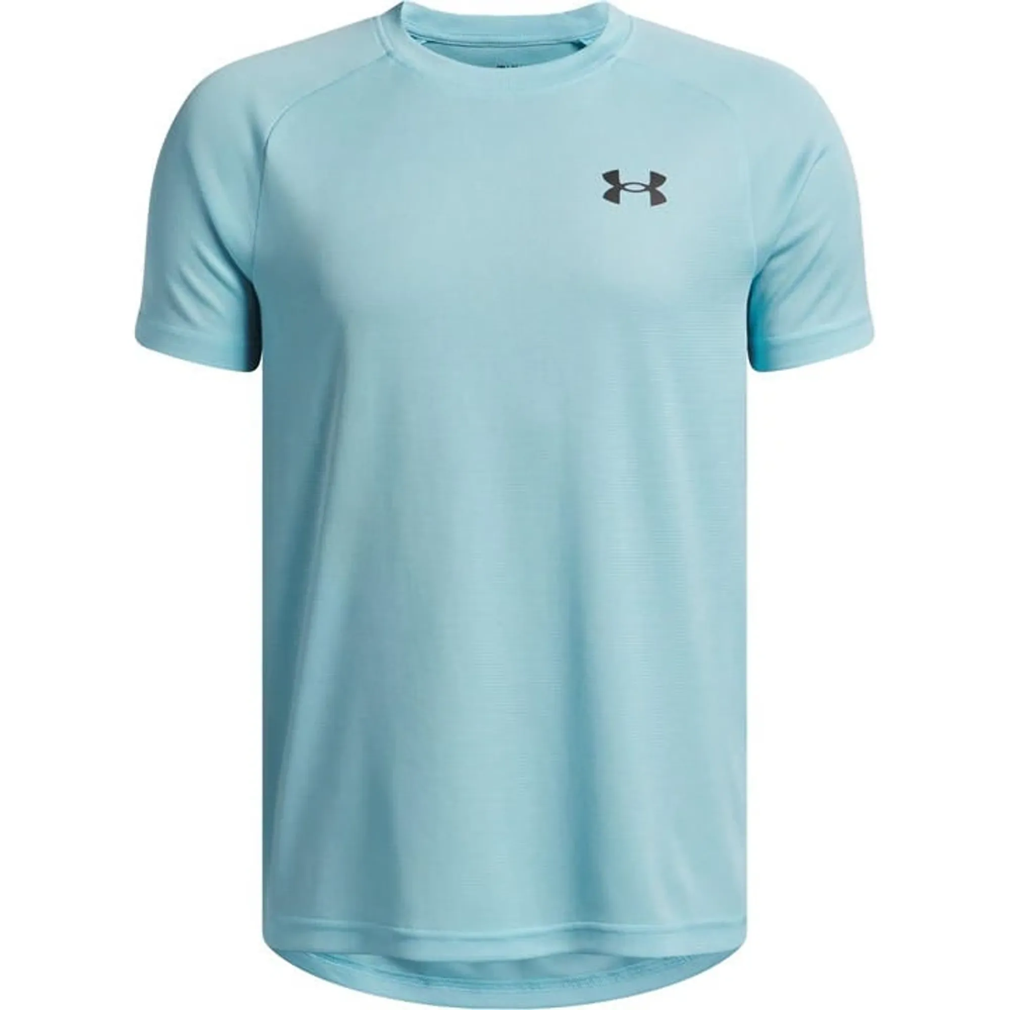 Under Armour  Tech™ Textured Boys' Short Sleeve Blue Haze / Black YLG (59 - 63 in)
