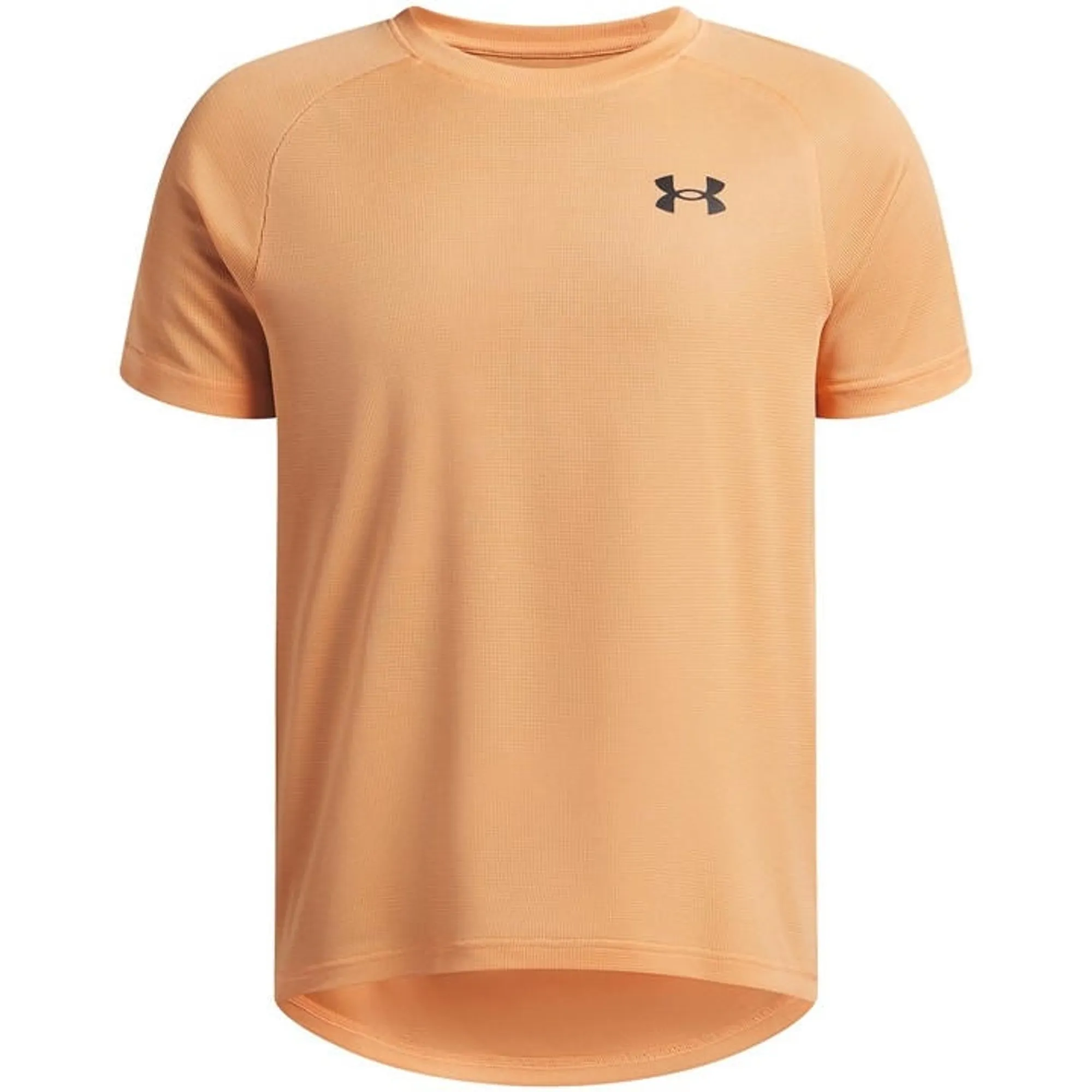 Under Armour  Tech™ Textured Boys' Short Sleeve Orange Bloc / Black YLG (59 - 63 in)