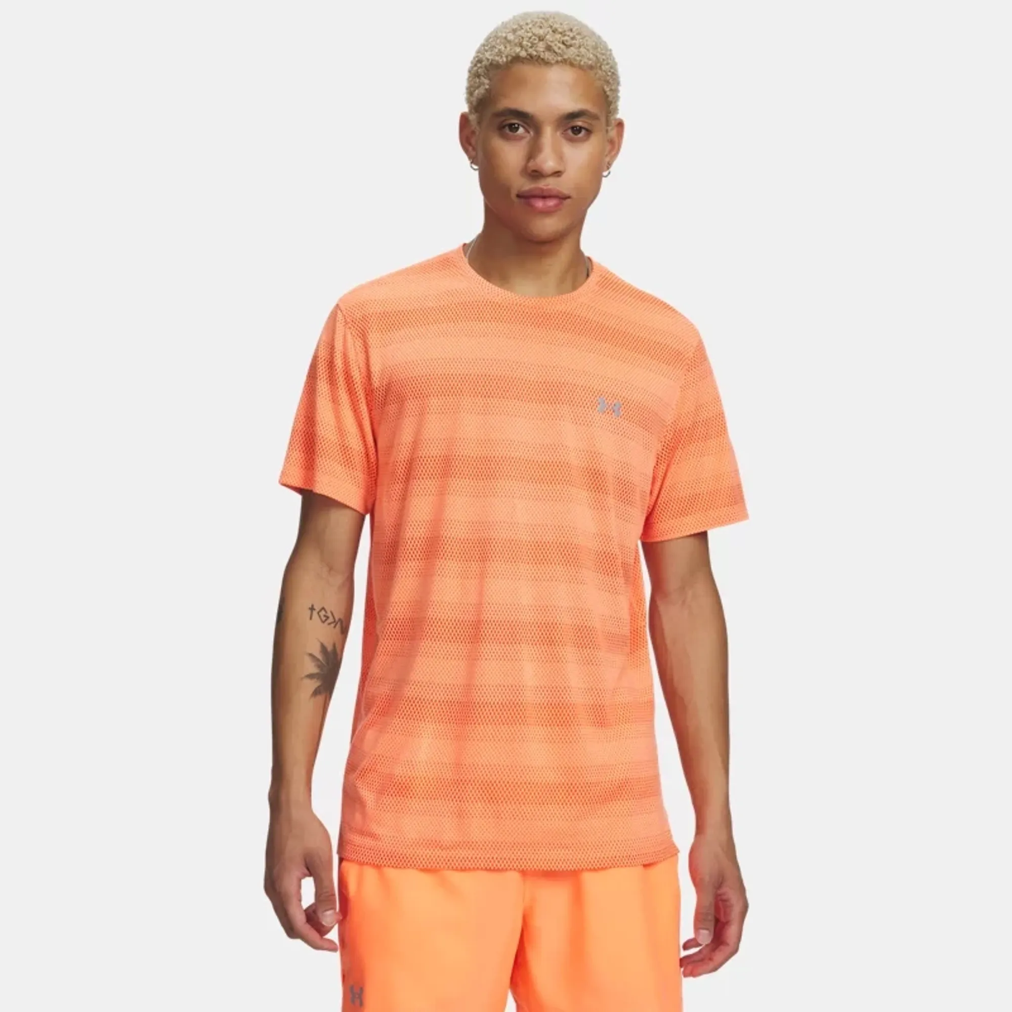 Under Armour  Velociti Men's Short Sleeve Electric Tangerine / Reflective L