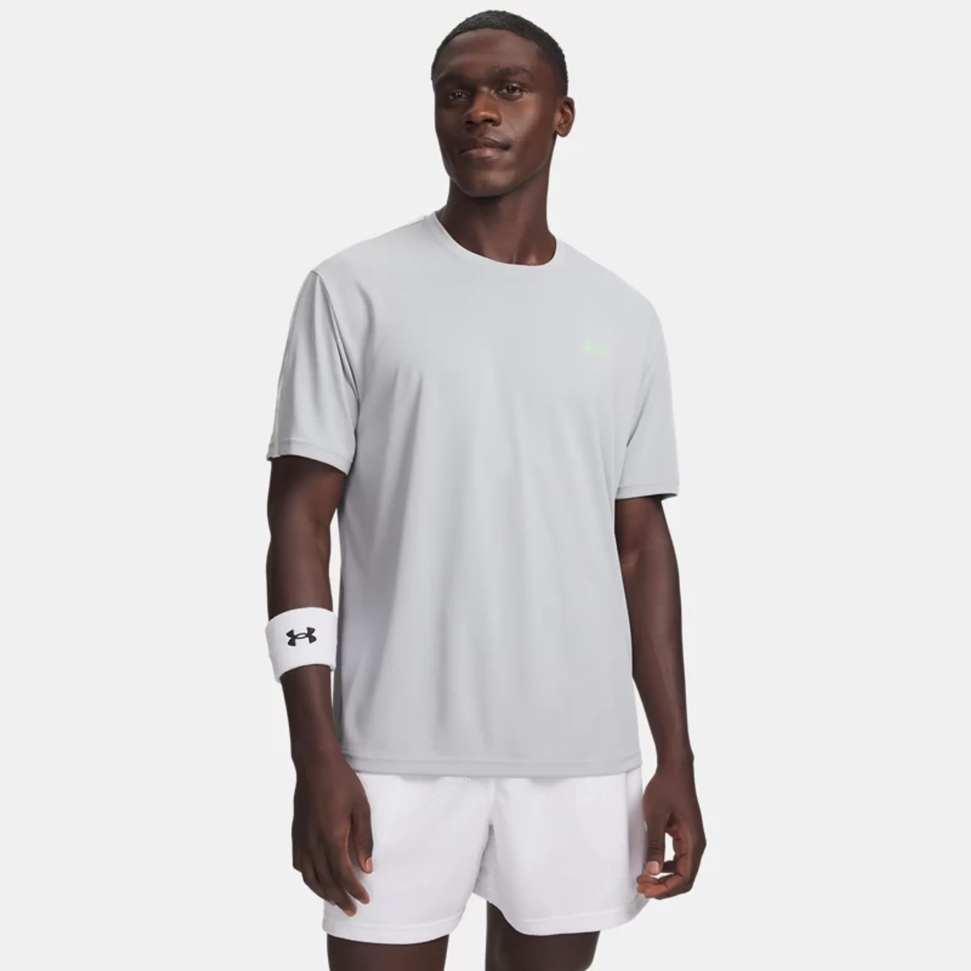 Under Armour Tech™ Taping Men's Short Sleeve Mod Gray / White / Lumos Lime L