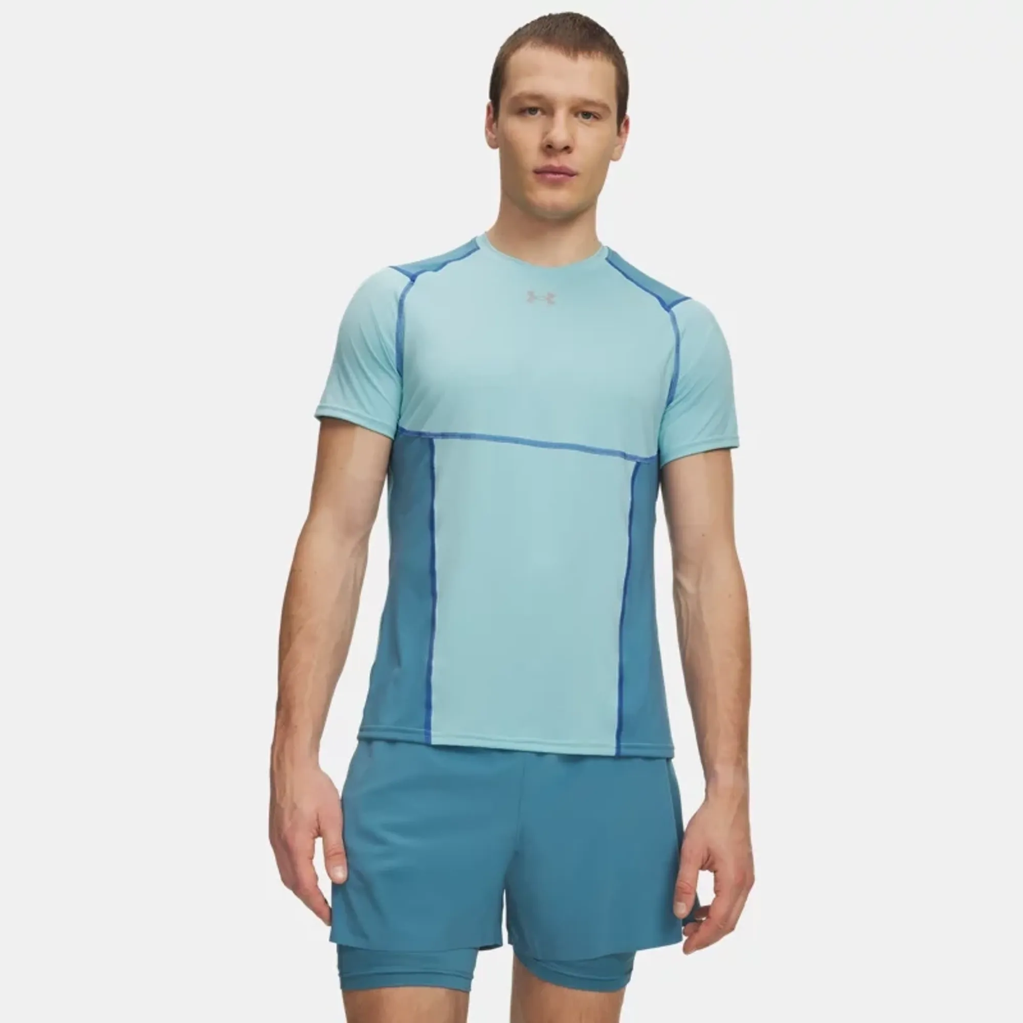 HeatGear® Elite Men's Fitted Short Sleeve Blue Haze / Boundless Blue / Reflective L