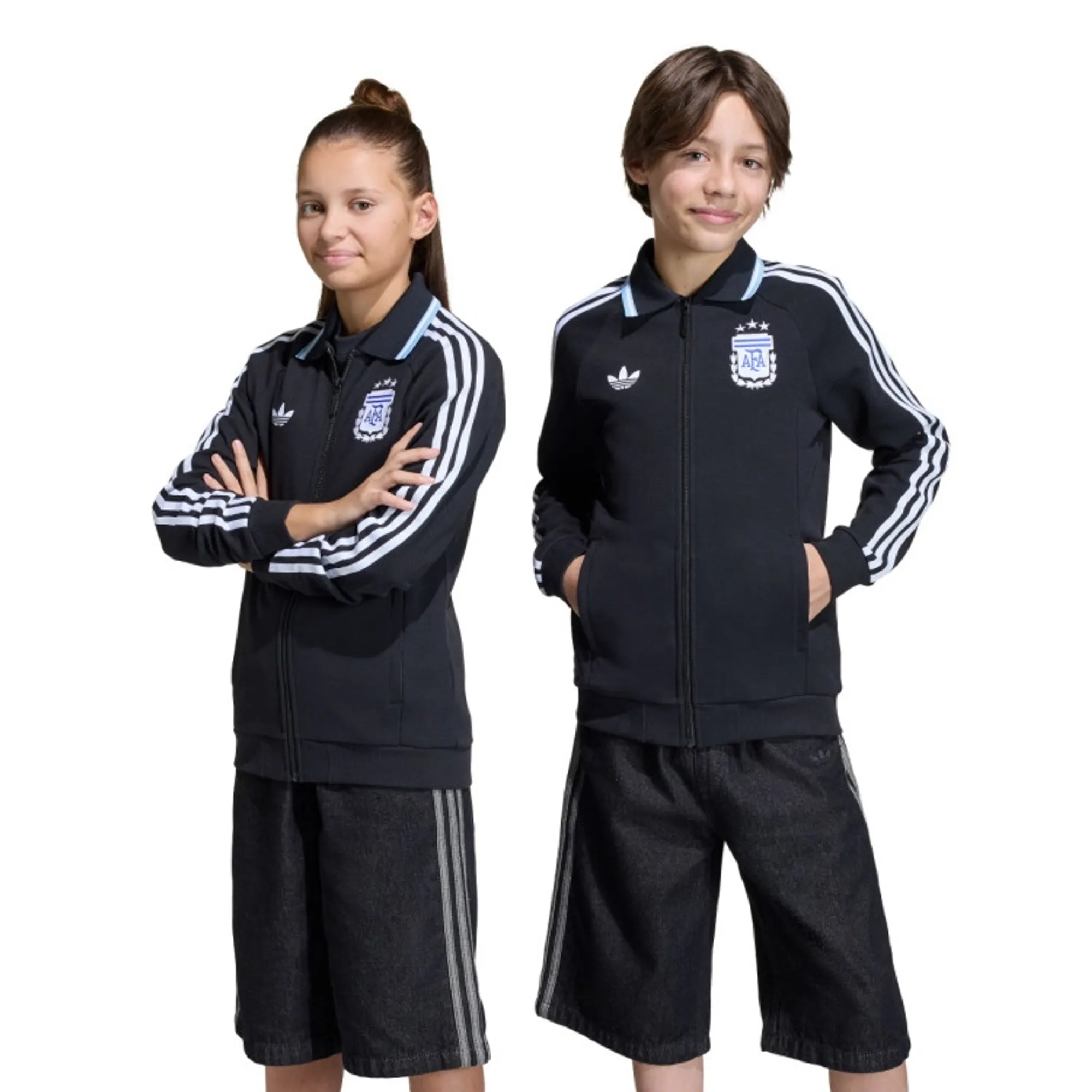 Argentina adidas Away Anthem Jacket - Black - Kids