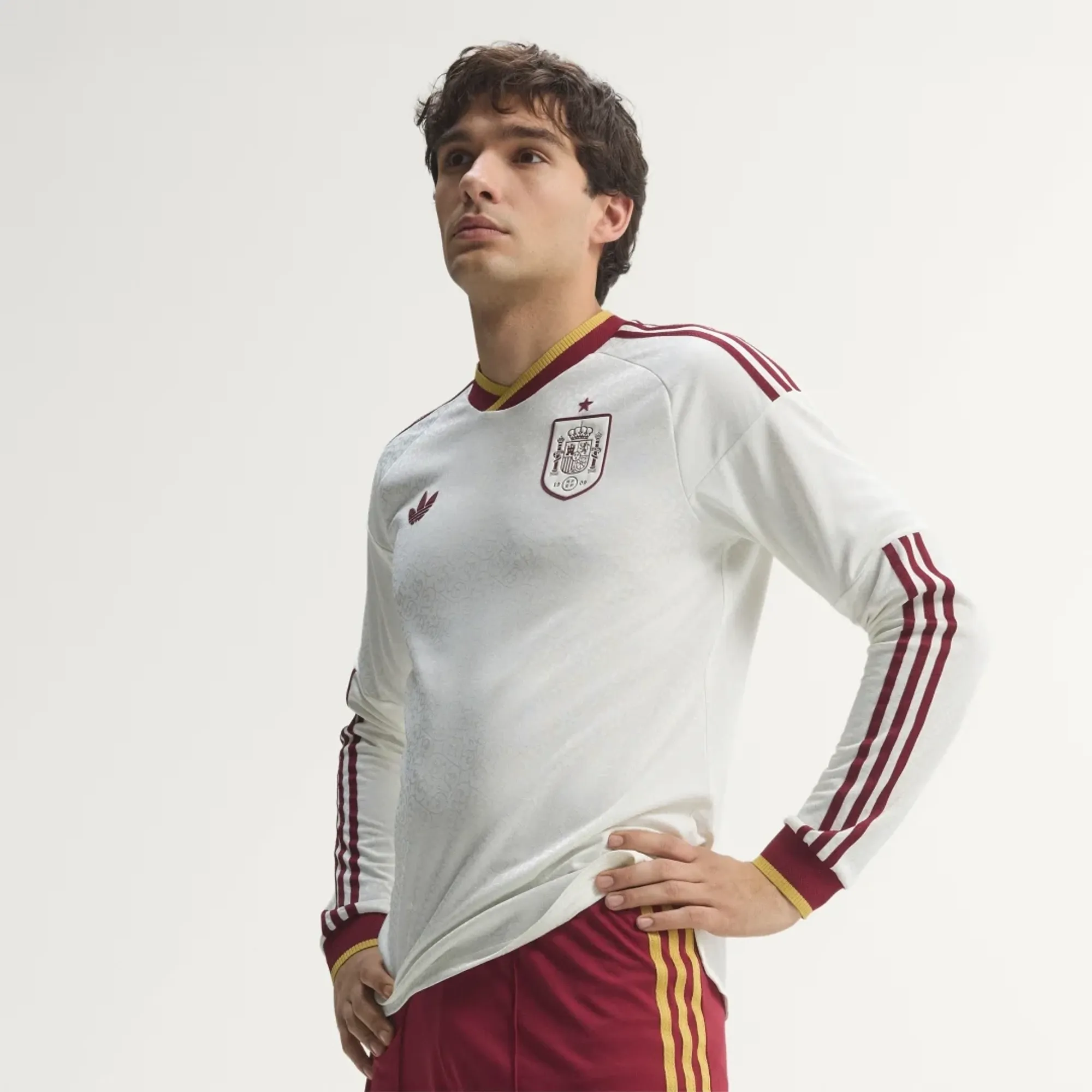 adidas Spain 26 Away Authentic Long Sleeve Jersey
