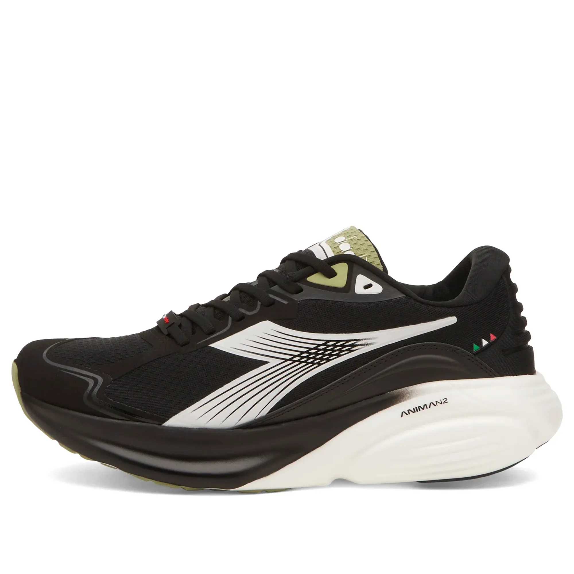 Diadora Men's Atomo Star Sneaker Black/White/Sage