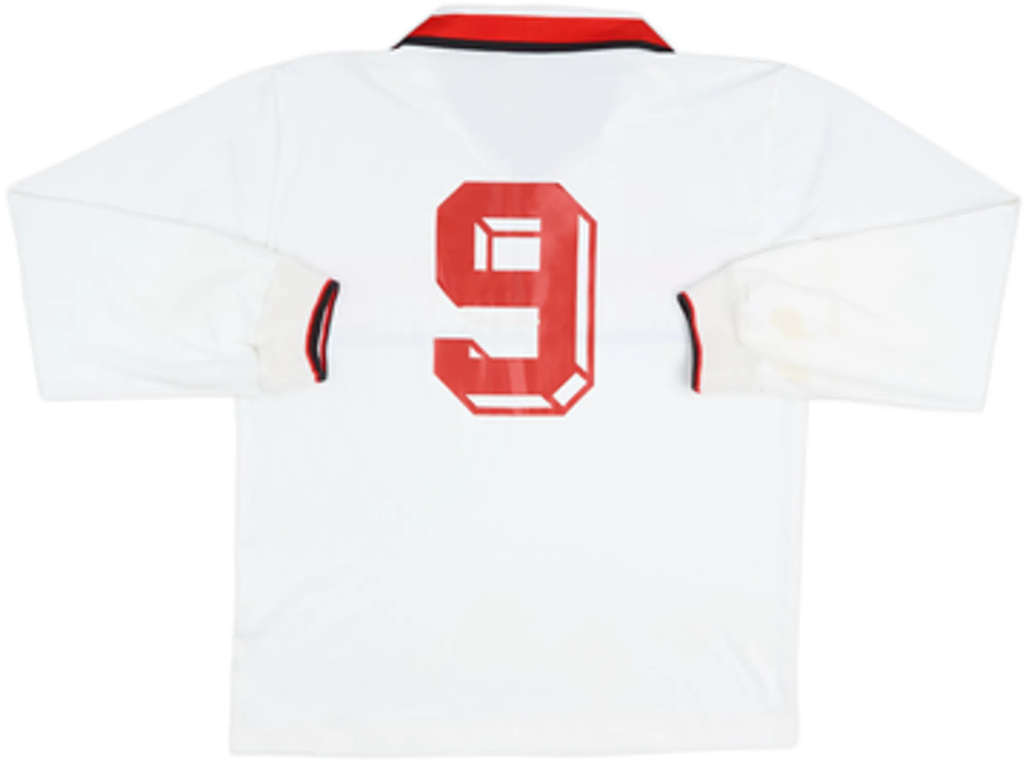 1990-91 AC Milan Away L/S Shirt #9 - 4/10 - (L)