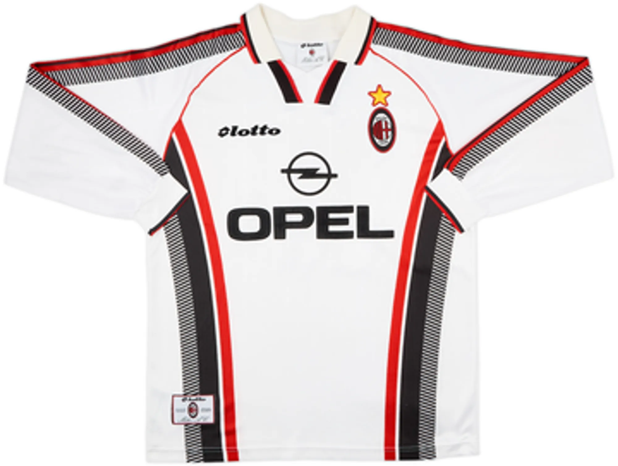 1997-98 AC Milan Away L/S Shirt Baggio #18 - 6/10 - (L)