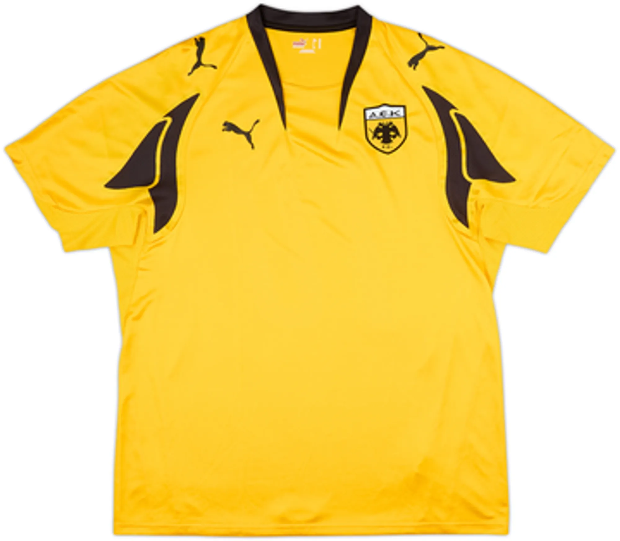 2007-08 AEK Athens Home Shirt Rivaldo #10 - 9/10 - (XL)