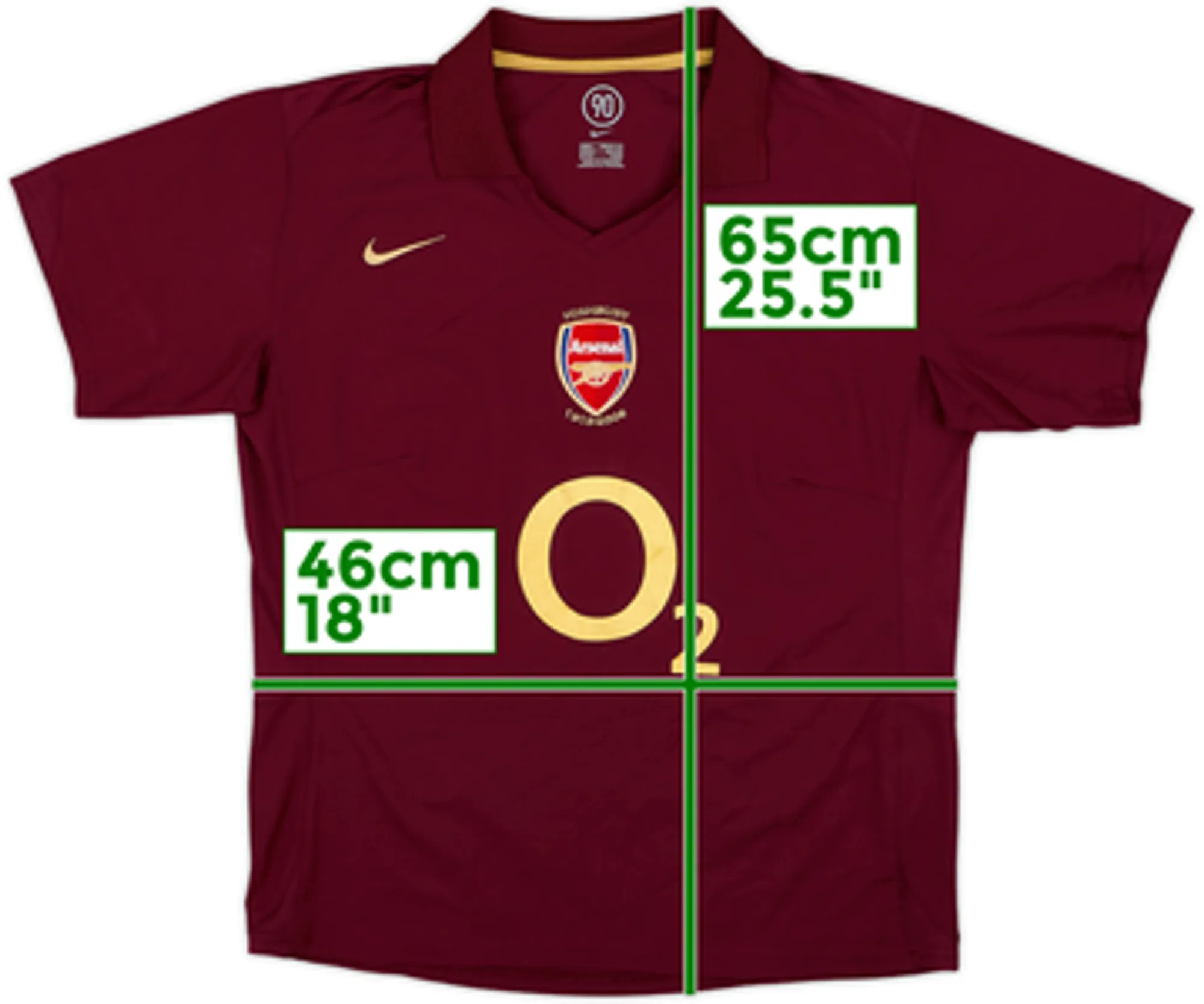 2005-06 Arsenal Home Shirt - 8/10 - (Women's L)