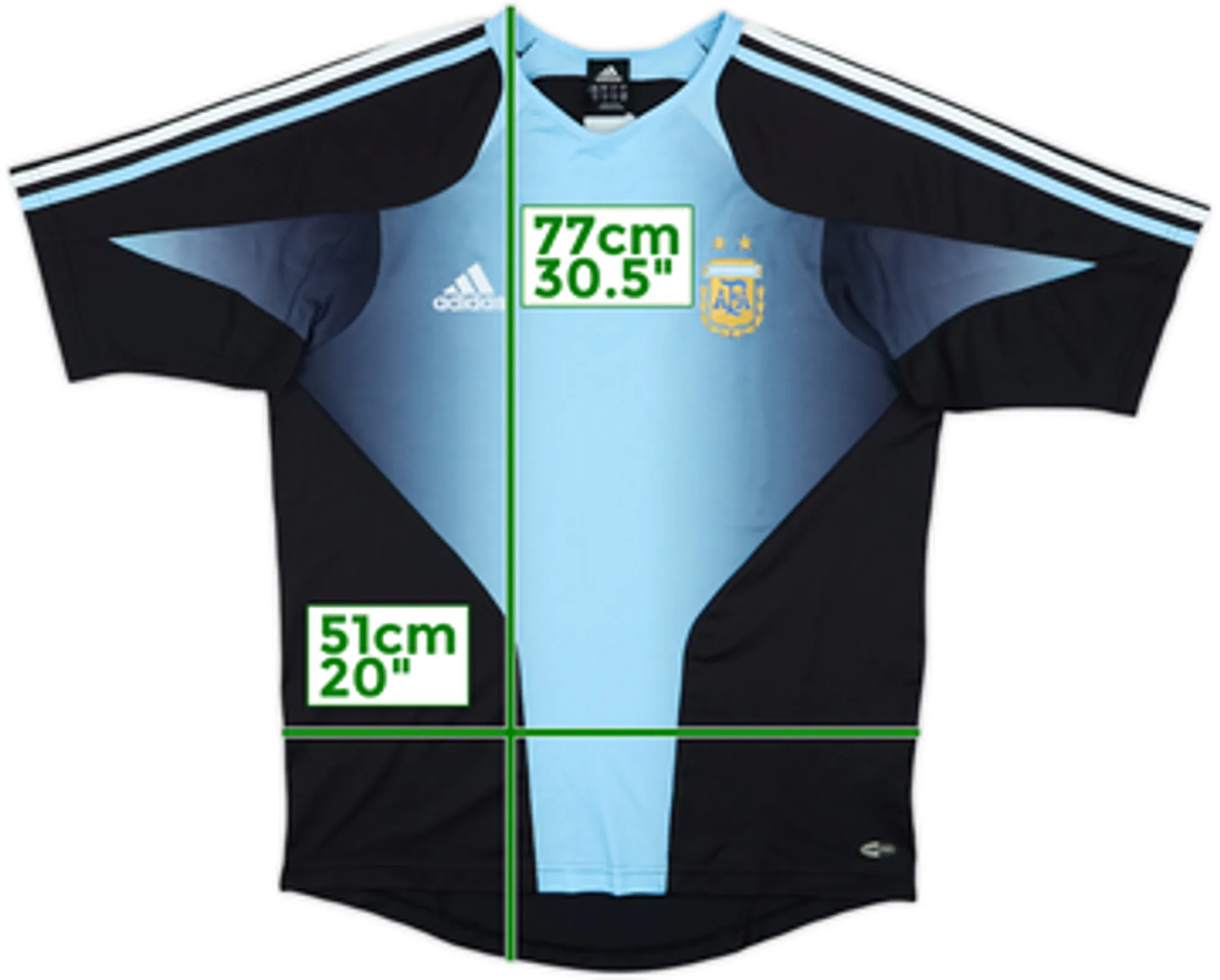 2004-05 Argentina adidas Training Shirt - 8/10 - (M/L)