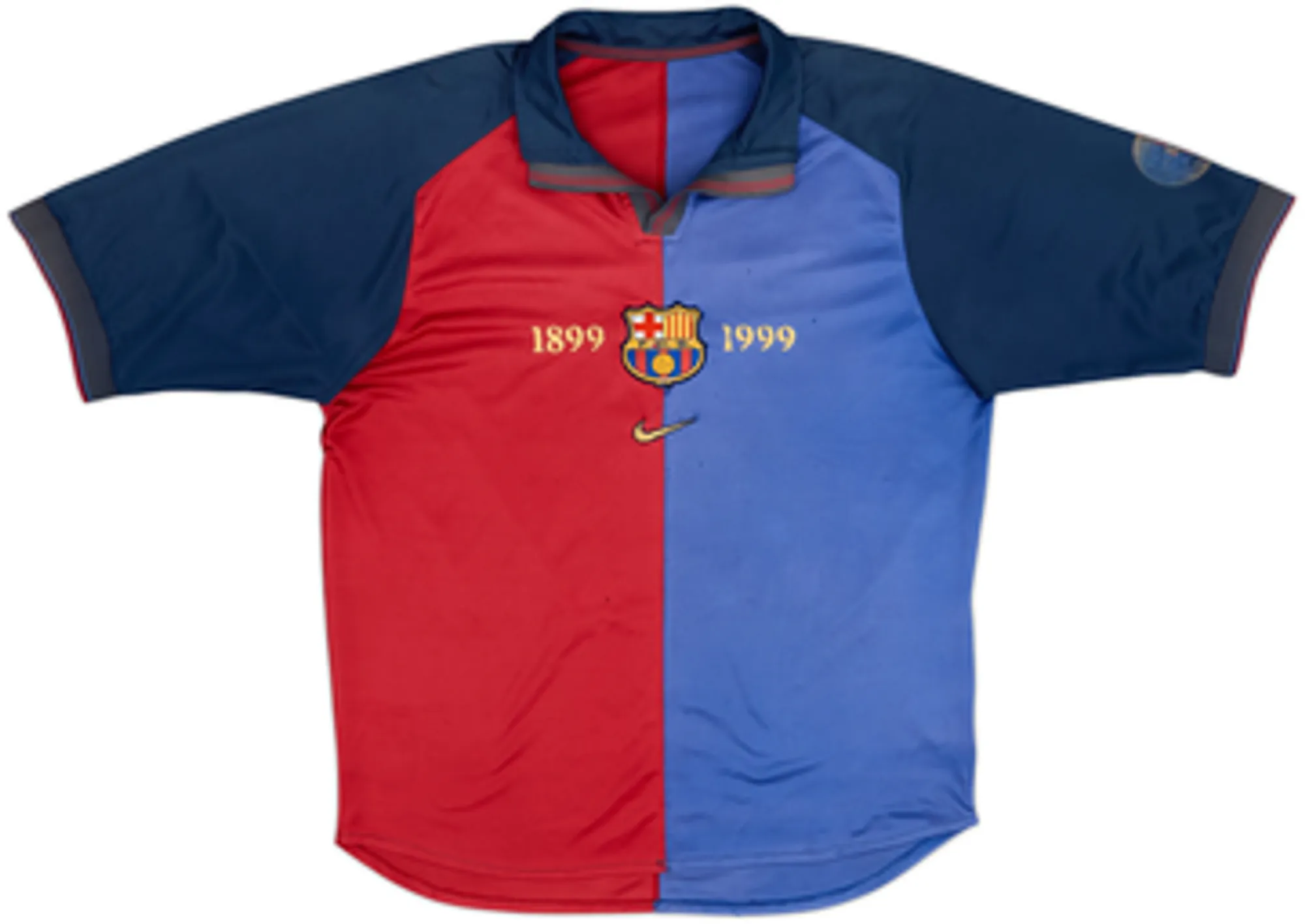 1999-00 Barcelona Centenary Home Shirt Guardiola #4 - 4/10 - (L)