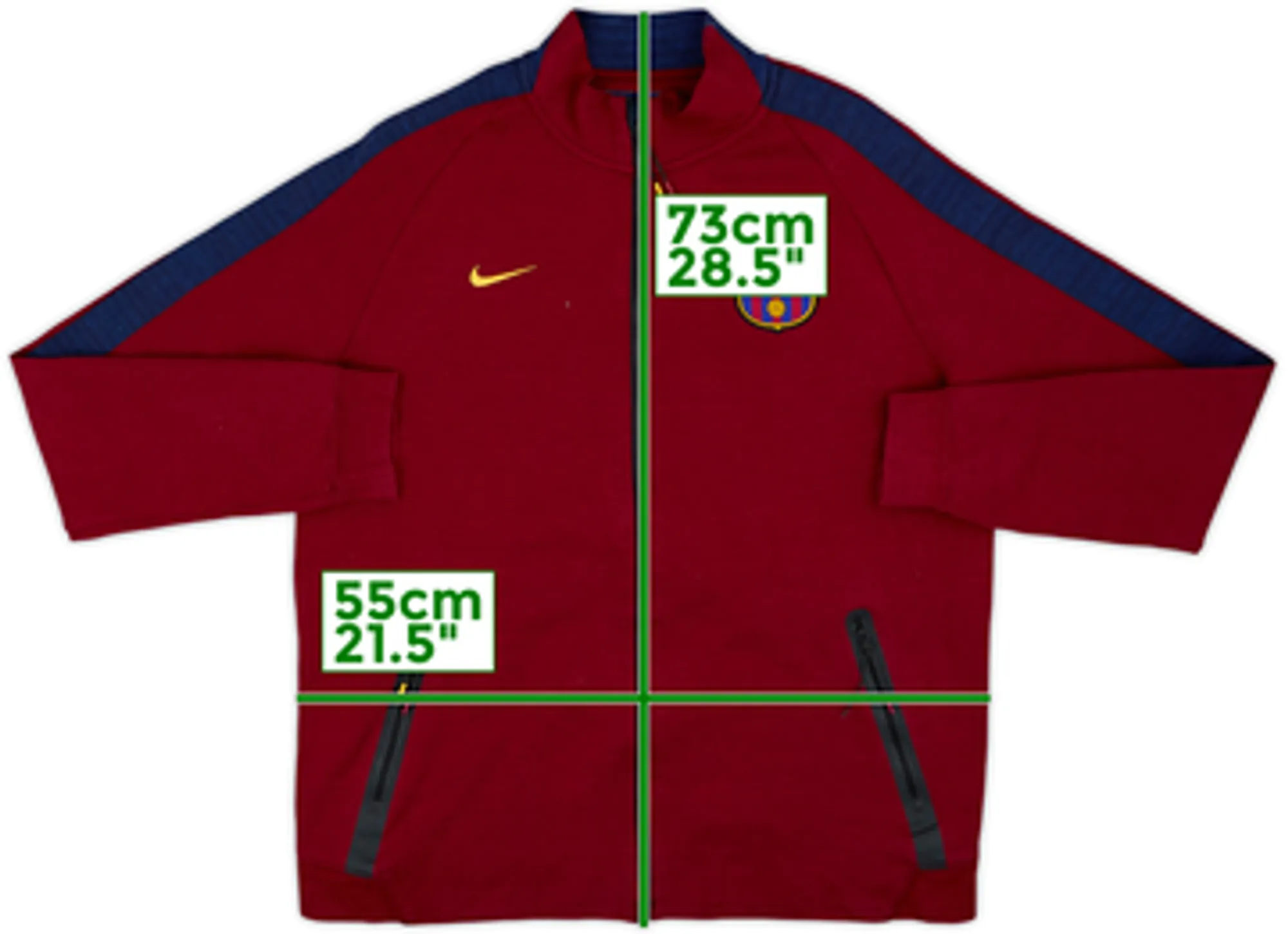 2014-15 Barcelona Nike Tech Fleece Track Jacket - 8/10 - (L)