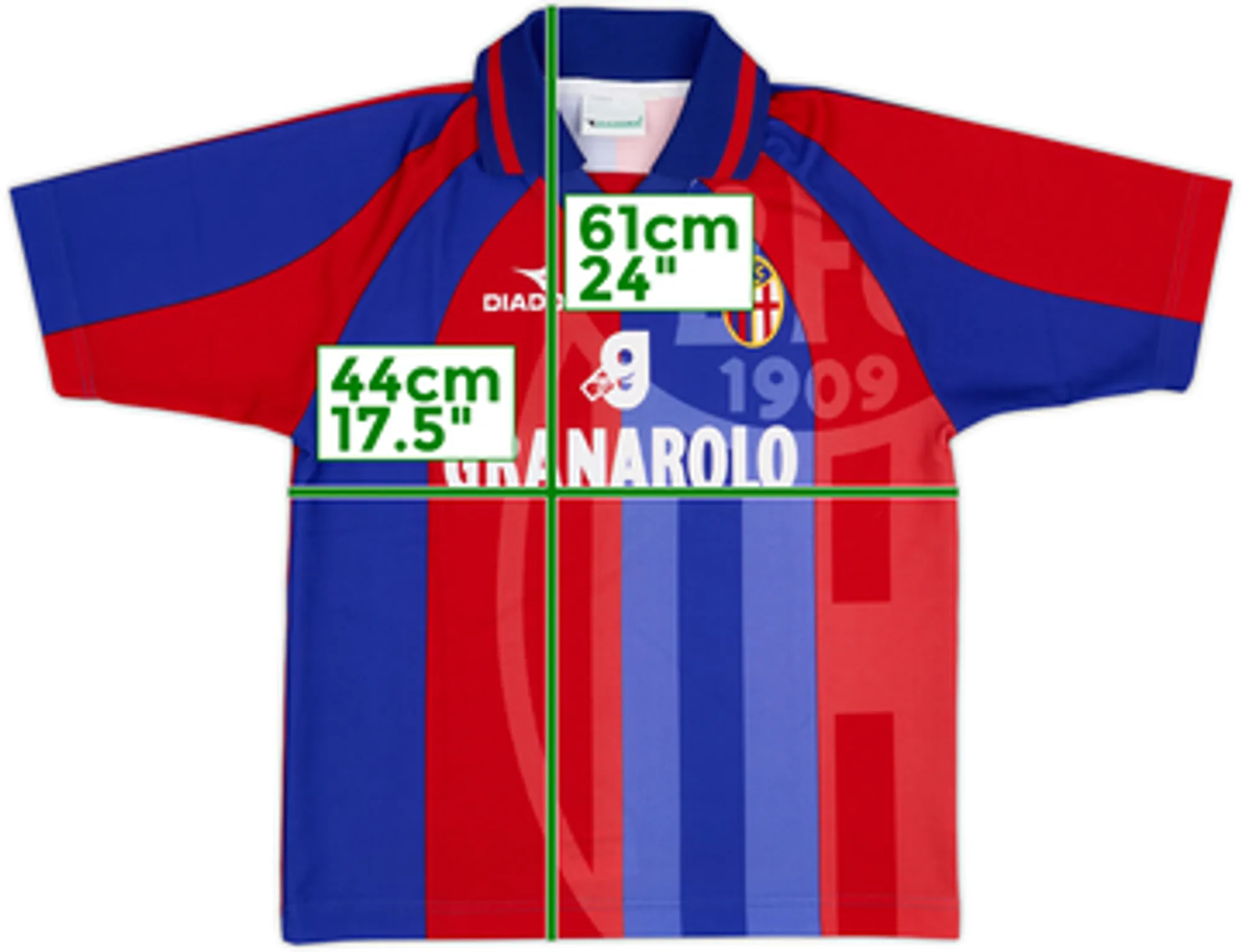1997-98 Bologna Home Shirt - 10/10 - (L.Boys)