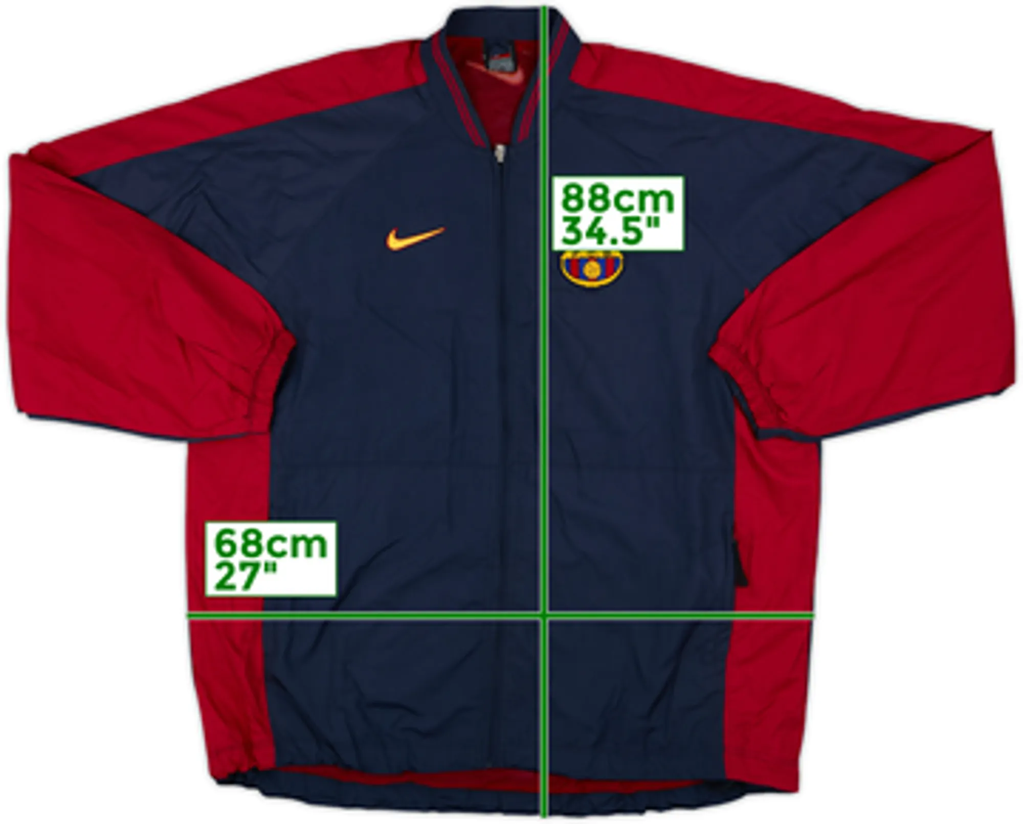 1998-99 Barcelona Nike Track Jacket - 7/10 - (XXL)