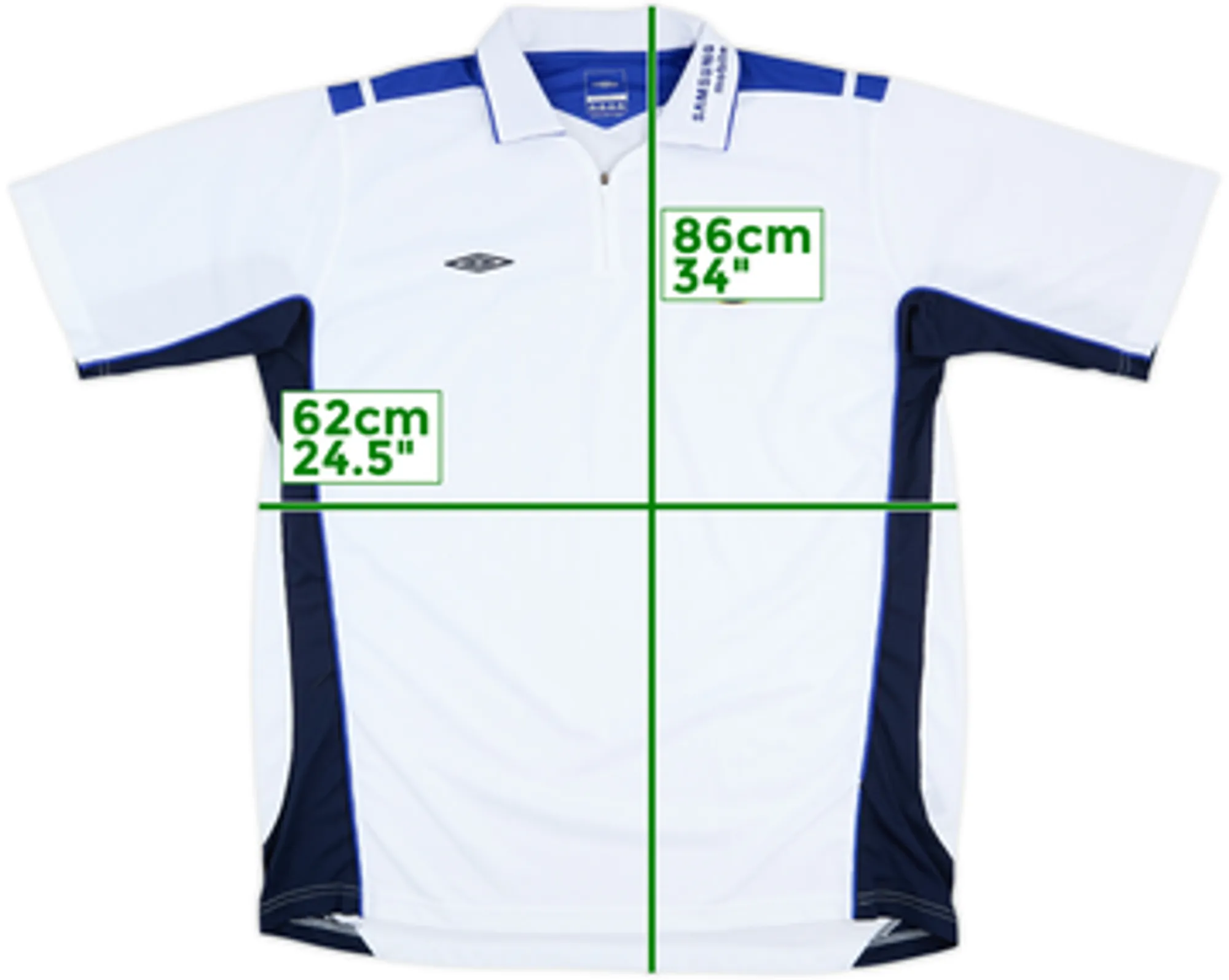 2005-06 Chelsea Umbro 1/4 Zip Polo Shirt - 10/10 - (XXL)