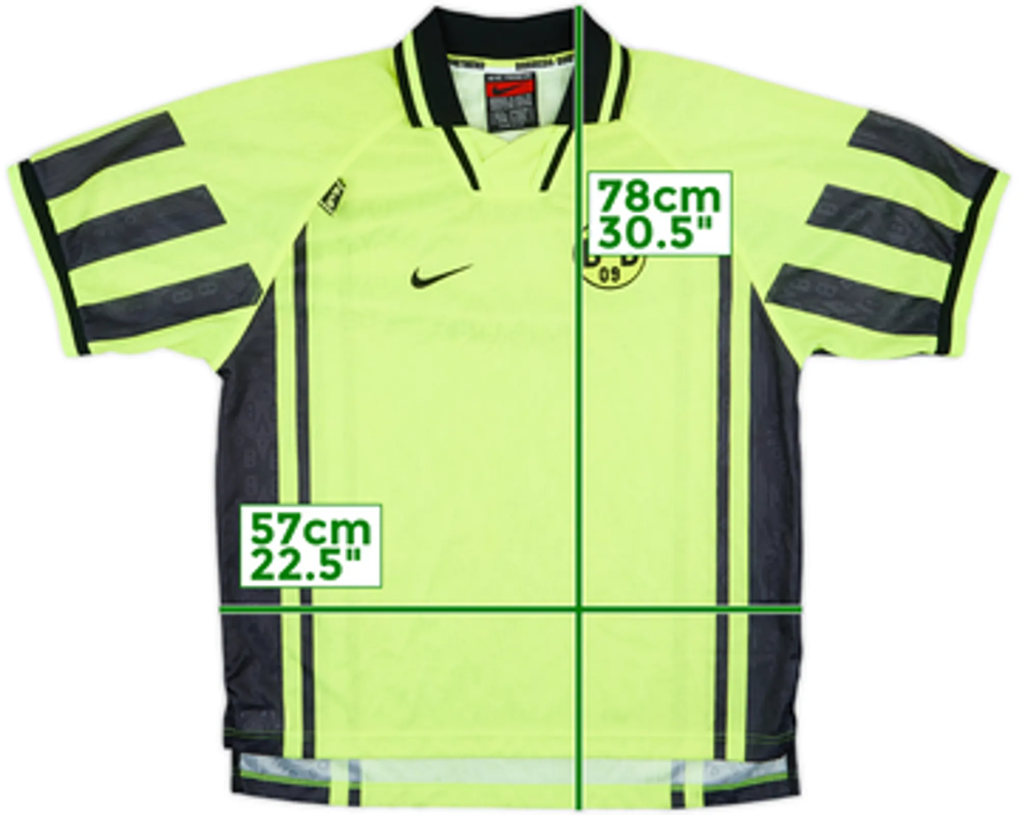 1996-97 Borussia Dortmund Player Issue Home Shirt - 8/10 - (XL)