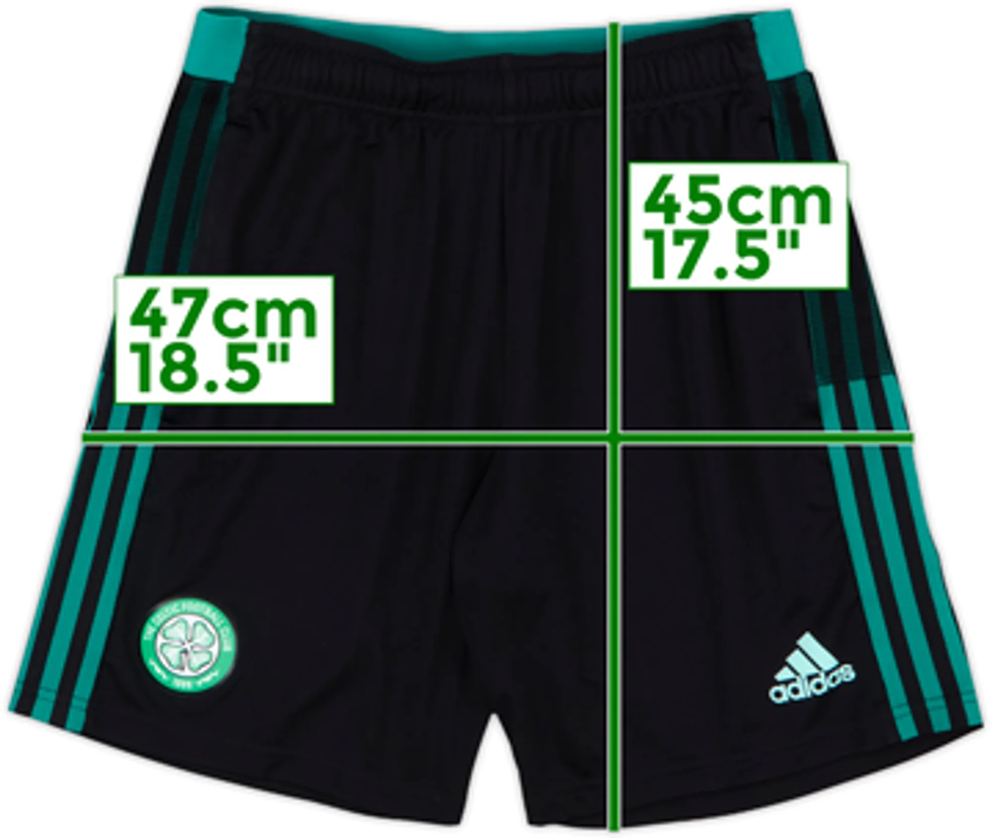 2021-22 Celtic adidas Training Shorts - 9/10 - (L)